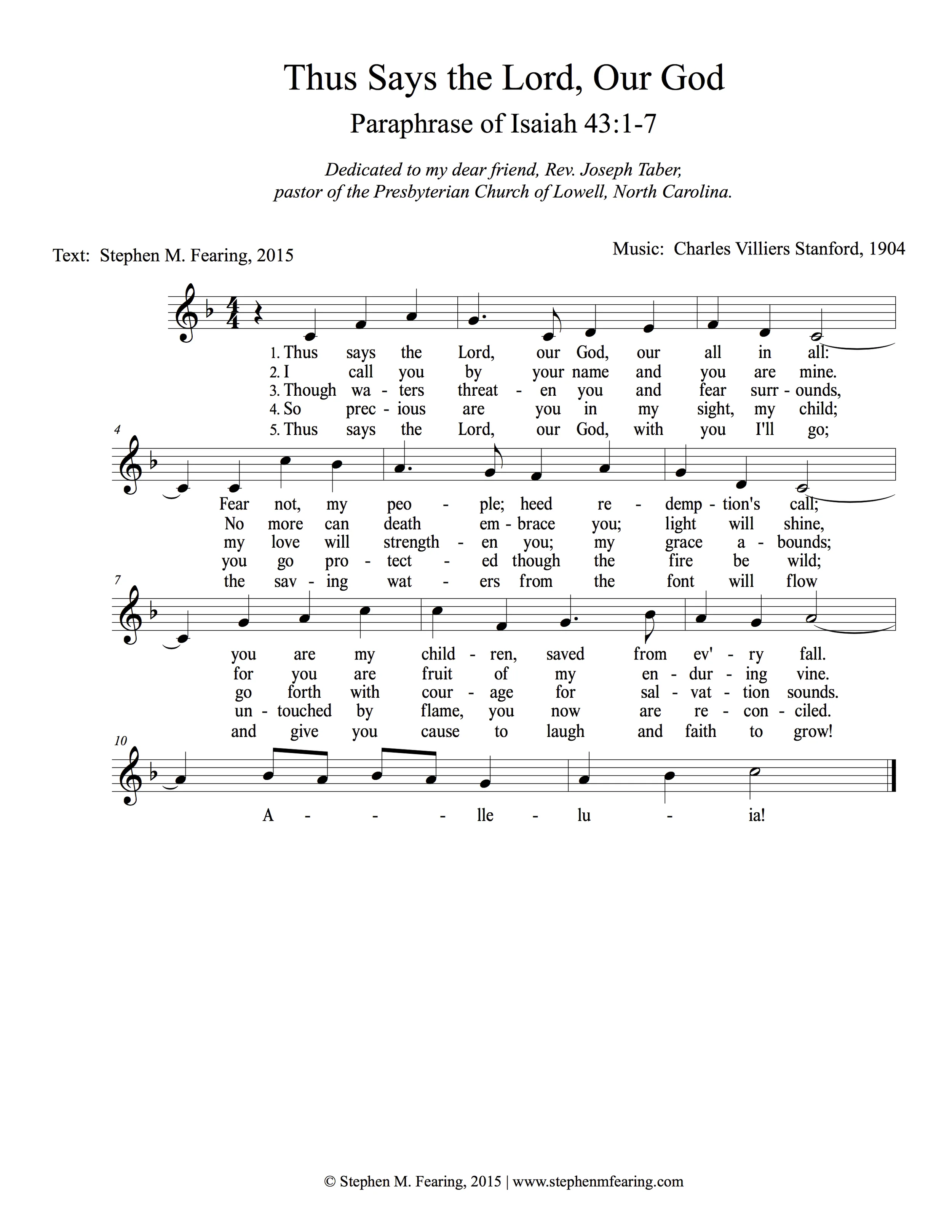 "Thus Says the Lord, Our God"