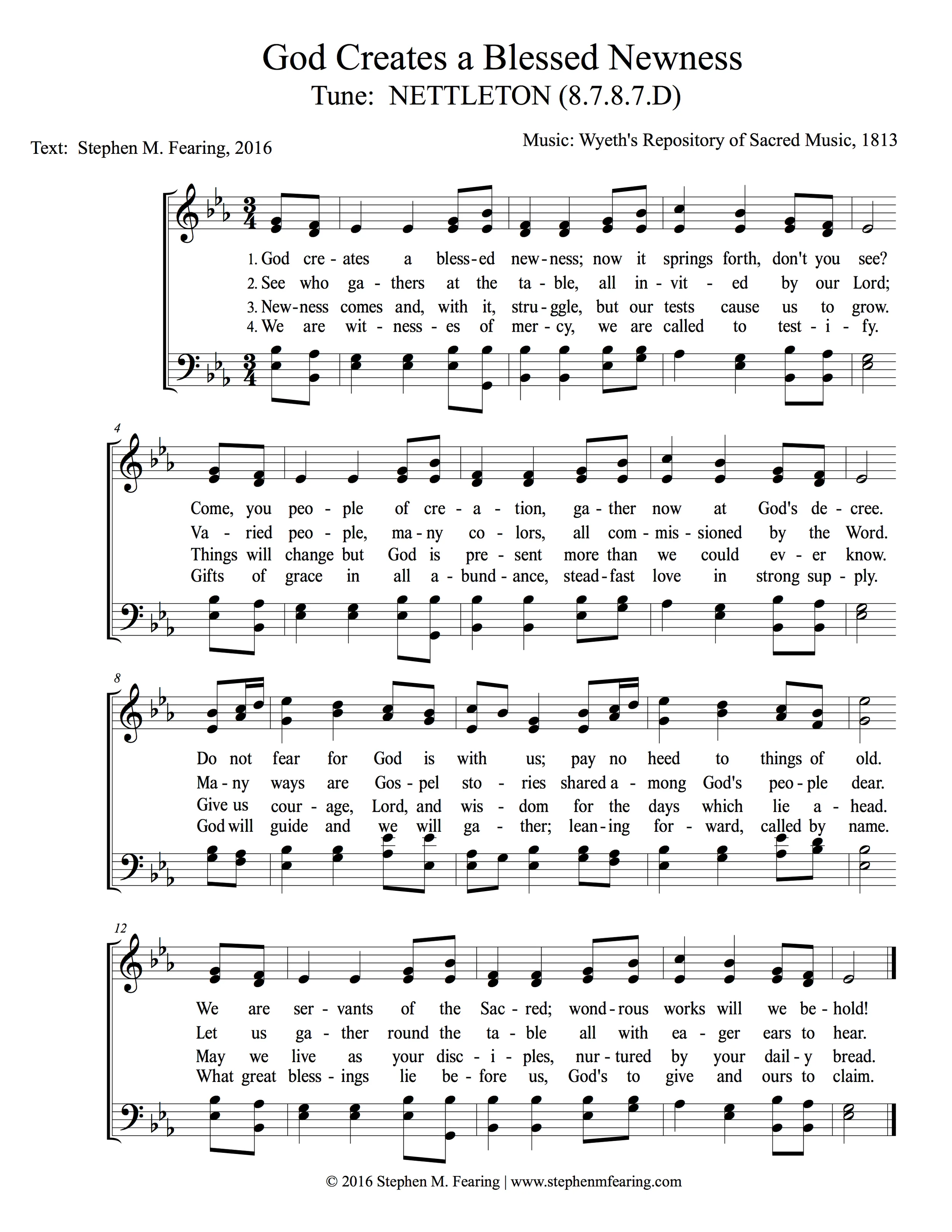 "God Creates a Blessed Newness"