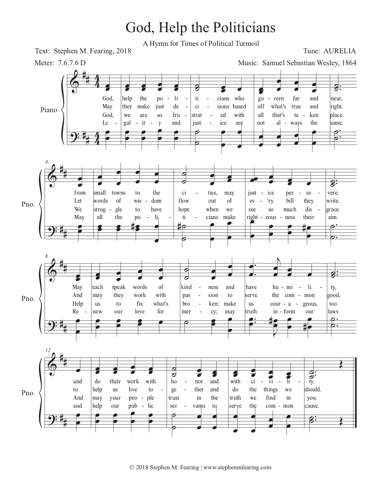 "God, Help the Politicians"