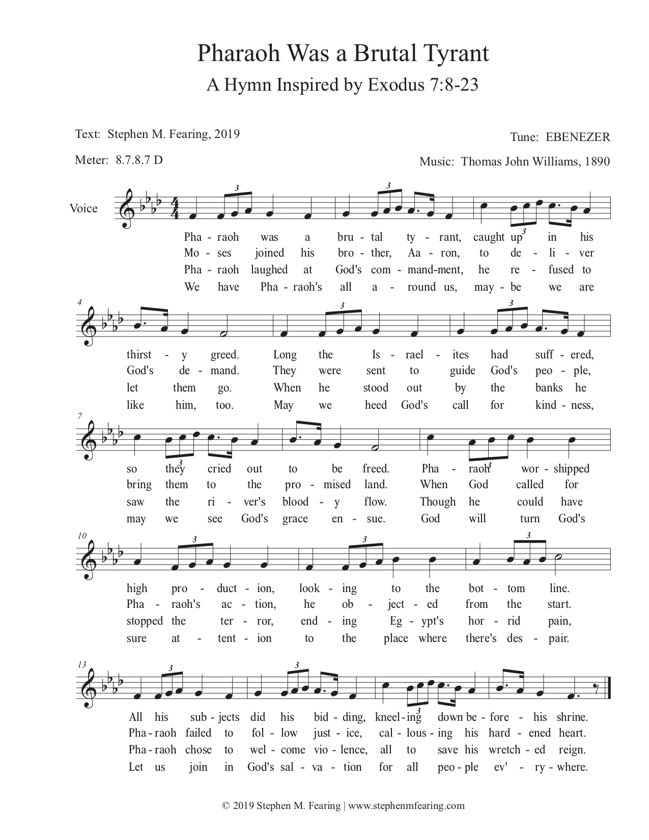 Pharaoh Was a Brutal Tyrant (EBENEZER) - Score.jpg