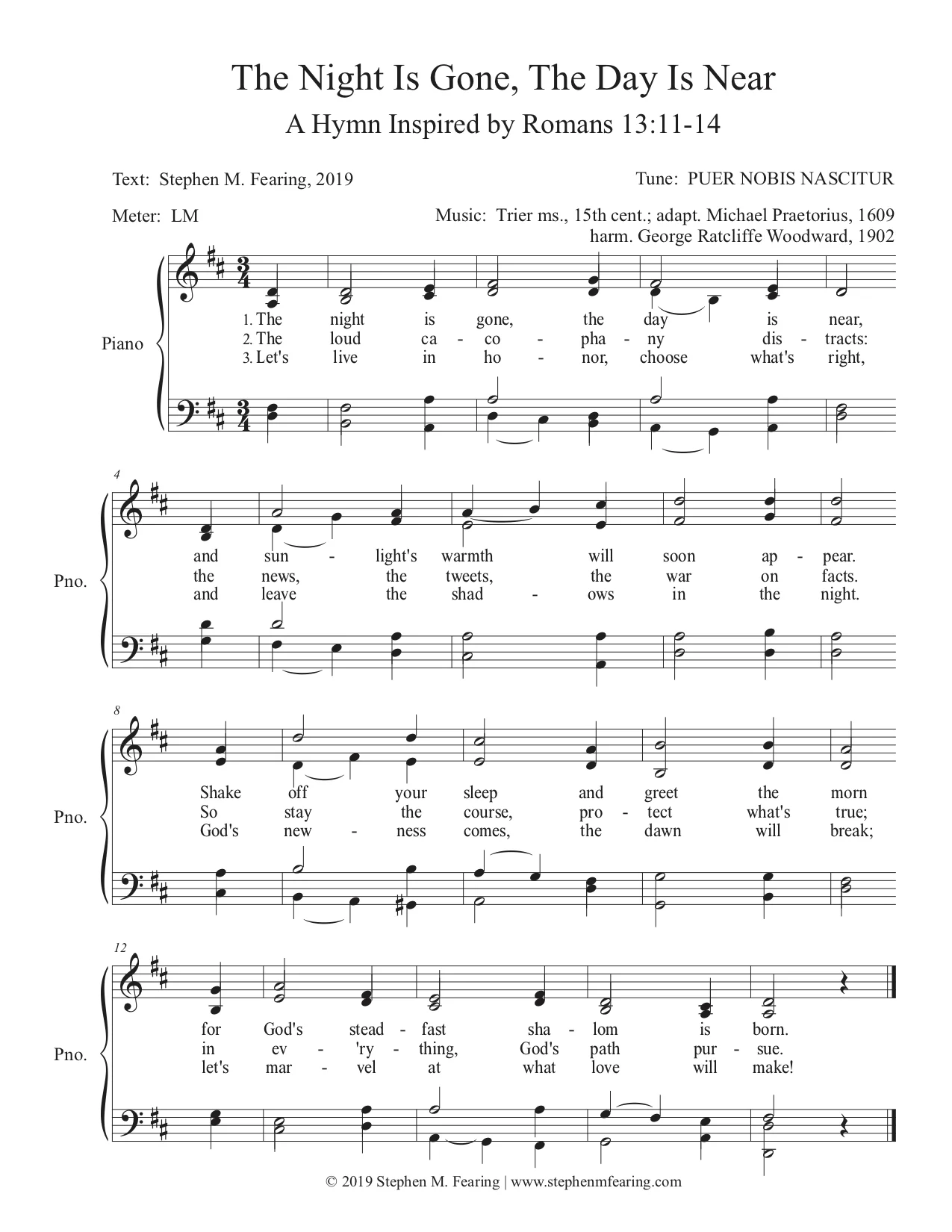 The Night Is Gone, The Day Is Near (PUER NOBIS NASCITUR) - Score.jpg