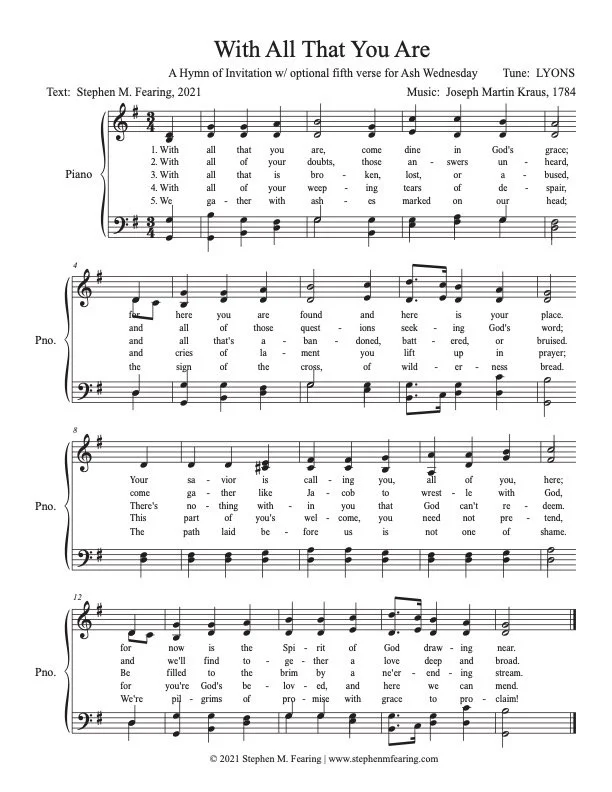 "With All That You Are"