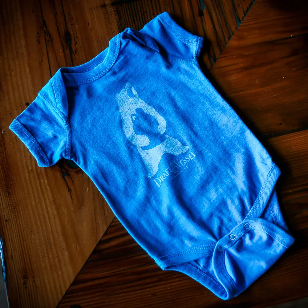 Baby Onsie. Charcoal or Teal