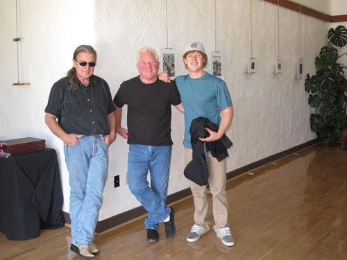 Reed Farrington, Kim and Zach Weston at the Marjorie Evans Gallery 2011