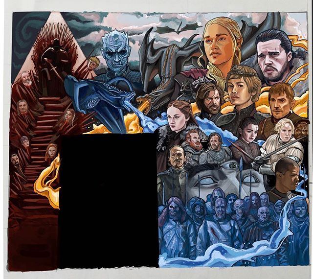 Game of Joes!
Very excited to bring to you another @joecoffeela mural. Sometimes an epic piece has great timing and I&rsquo;ve been waiting for this since I moved to LA. What better time then putting something up for the final season. I tried to inco