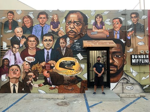 The Office: 'The Story of Us' A Dunder Mifflin Tribute Mural in