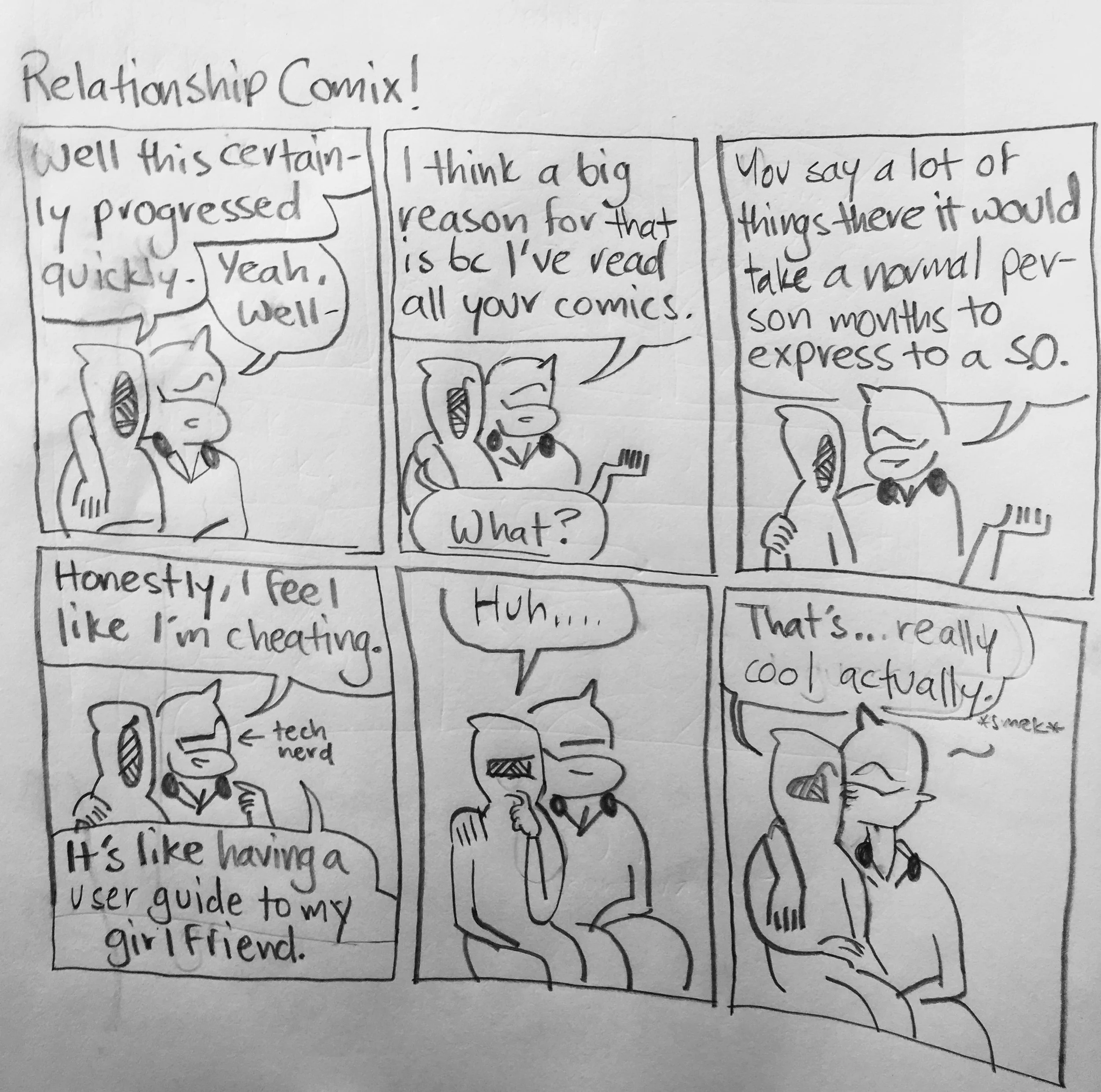 The first time we met, Chris bought a copy of literally every comic I had ever made that I still had copies of. And me being insane in a lot of them didn't scare him away.