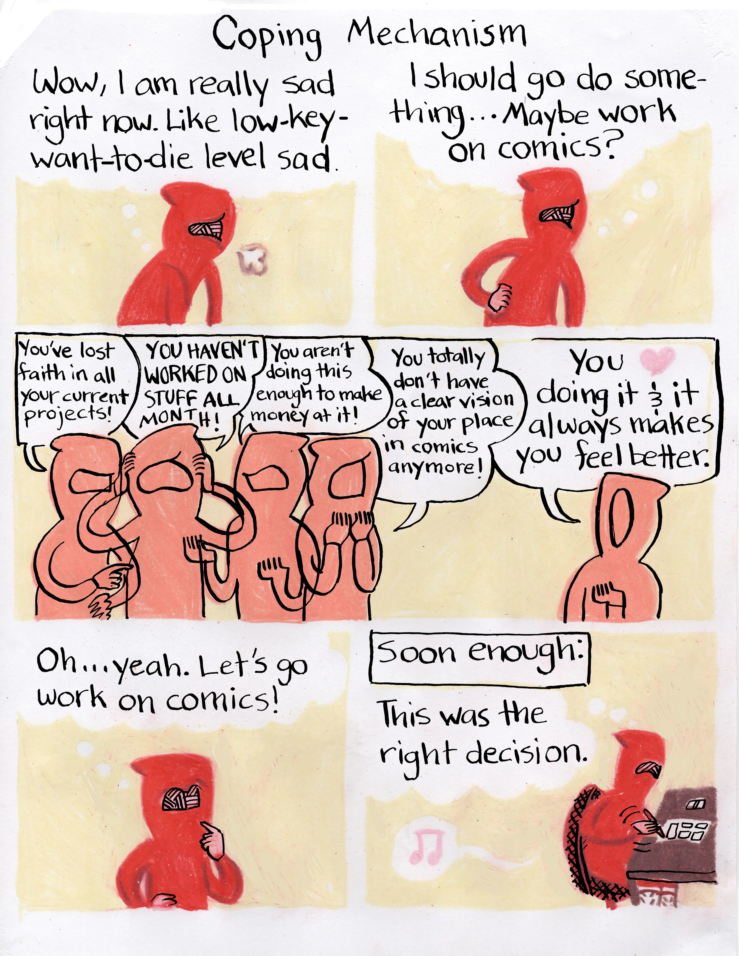One of the new Everything Fine strips that will go in the book.