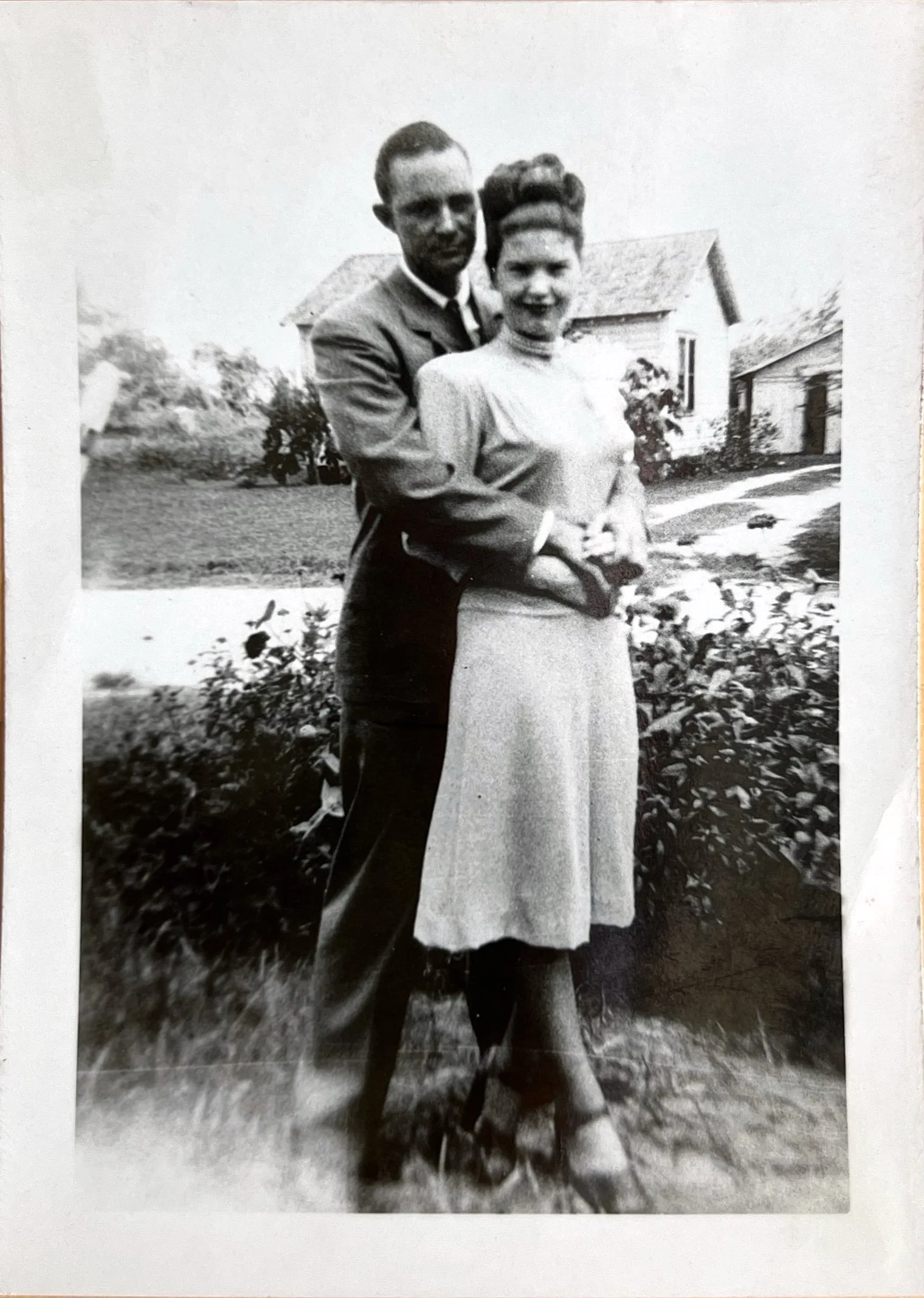 My grandmother and grandfather on their wedding day