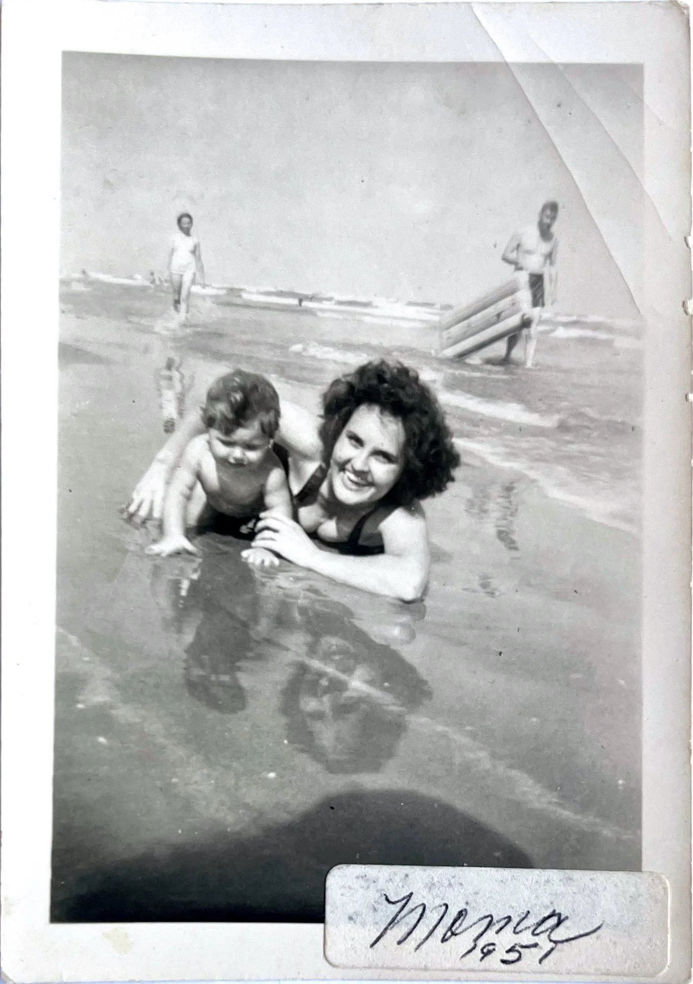My grandmother with my uncle in the 1950s