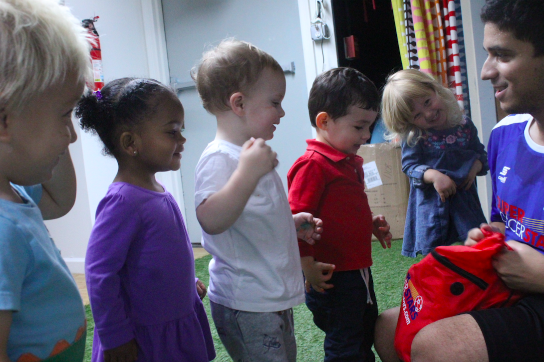  The children really enjoyed playing soccer this week with Coach JoJo. They love any sort of physical movement and have been taking so much joy as of late in just being around one another.&nbsp; 