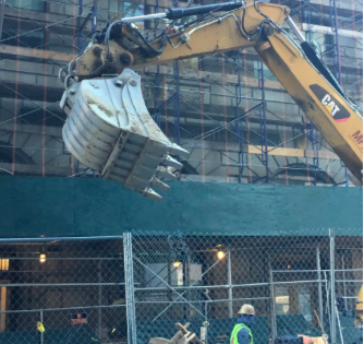  "EXCAVATOR!"  "WOAH"  "WOW"  Stumbled across this delightful surprise on our walk today - it definitely made 2A's day.&nbsp; 