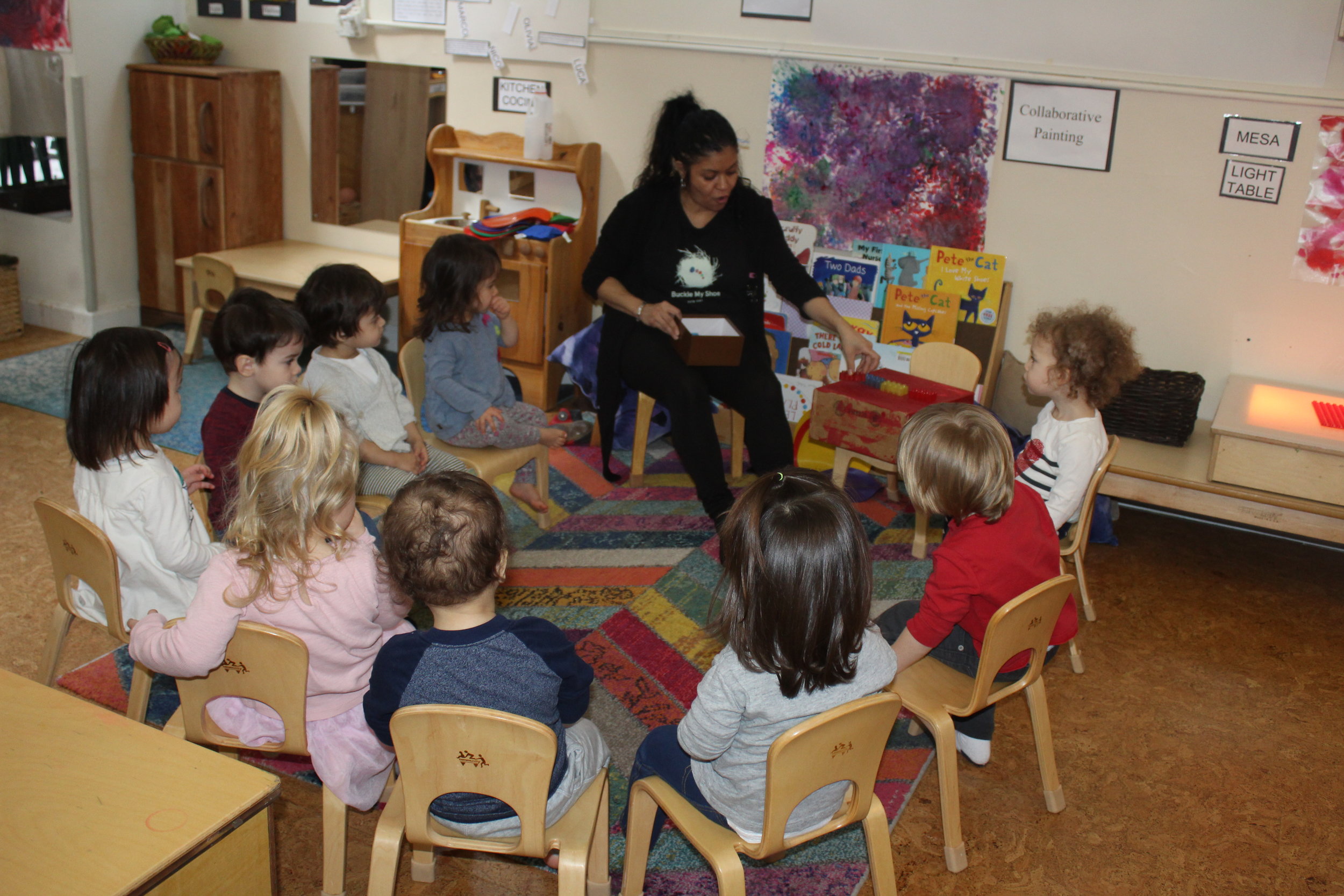  I had some items to be counted in a brown box.&nbsp; The children were interested and eager as I demonstrated the box to them.&nbsp; &nbsp;We counted ten lego blocks.&nbsp; 