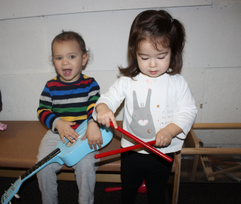     Visiting the music wall allows children to select an instrument and create their music.&nbsp;&nbsp; 