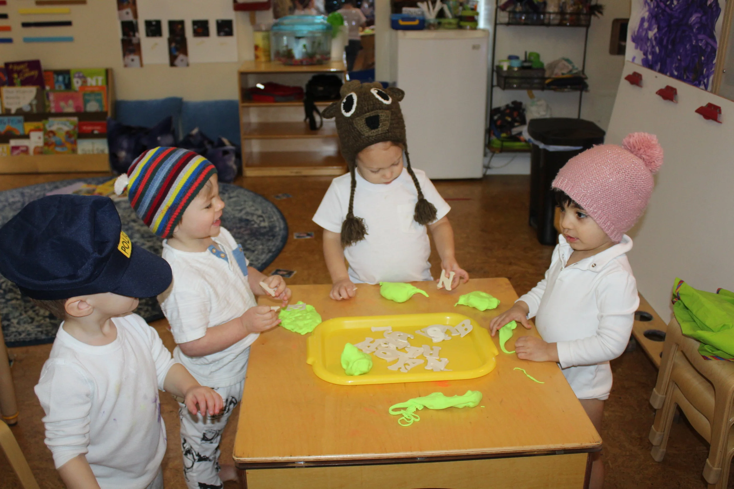  One of the children's favorite book, Hooray for Hat! by Brian Won, is a book about friendship and how to make a friend feel better when they are feeling sad.&nbsp; We also have two other books by this author Hooray for Books! And Hooray for Today!&n
