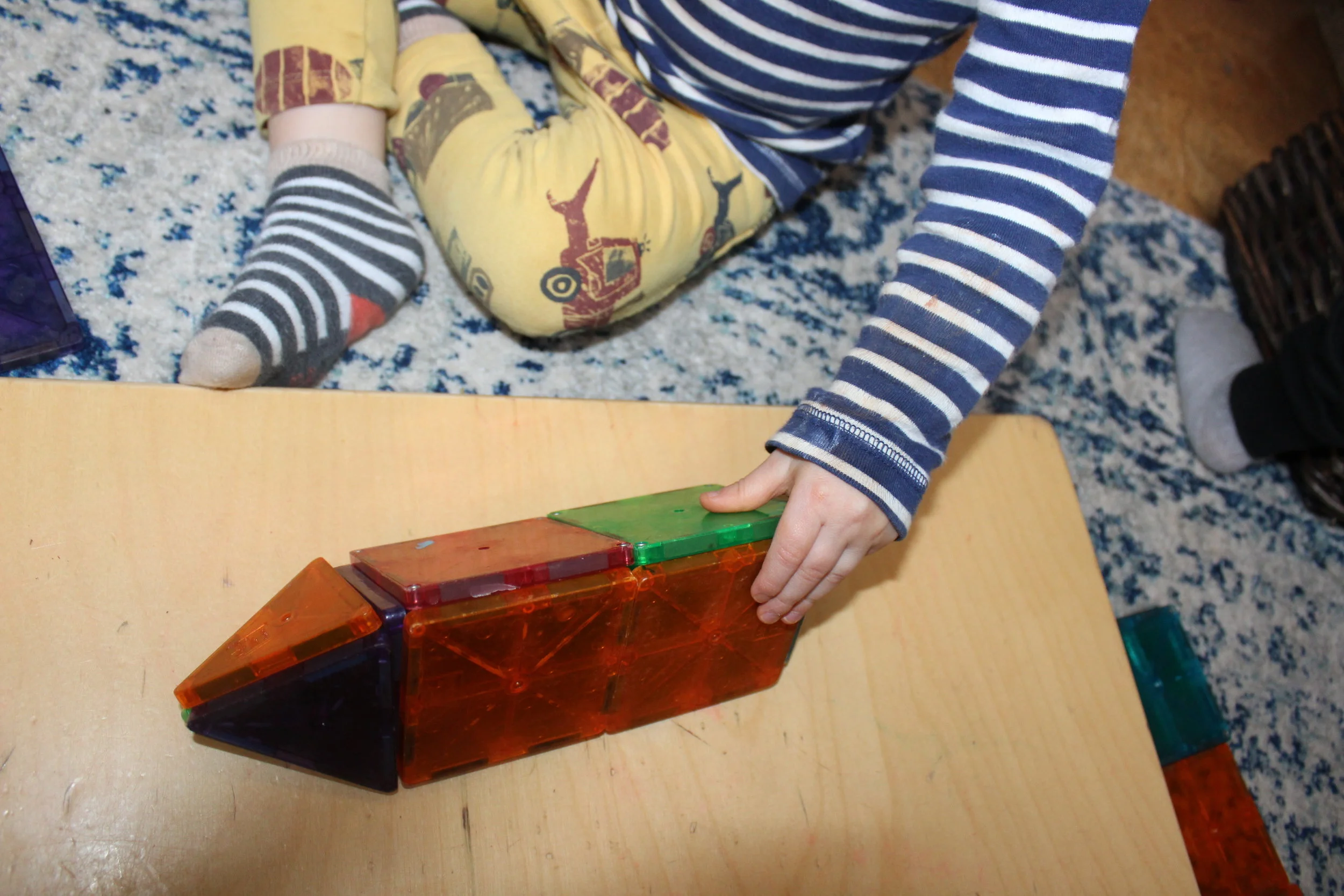  It's lovely to see how the children are more interactive with hands-on material and creating their structure with extreme caution.&nbsp;   
