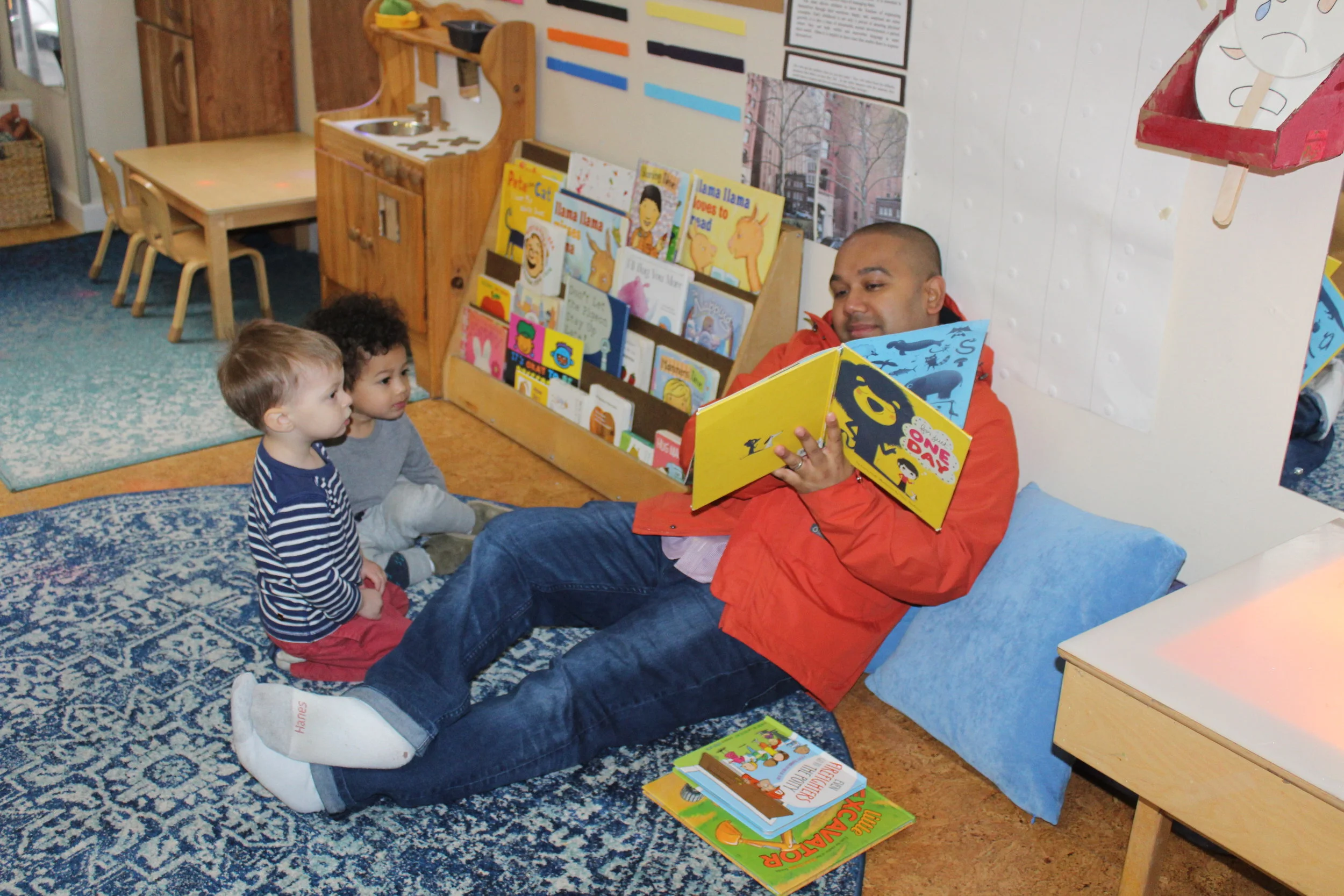  It's a beautiful sight to have a parent come in and spend a few minutes with their child and interact with the other children before they depart after drop-off.&nbsp;&nbsp;   