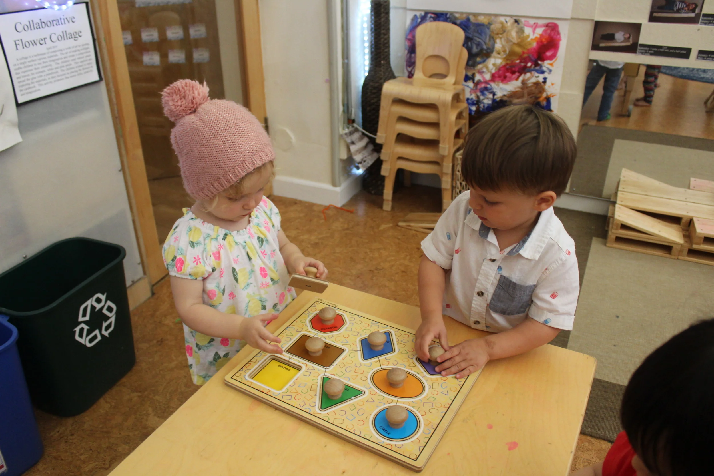  The children shared and took turns as they engaged in many activities. As we implement different activities for children to explore, we often pair them to work together. It helps improve their social/emotional development. 