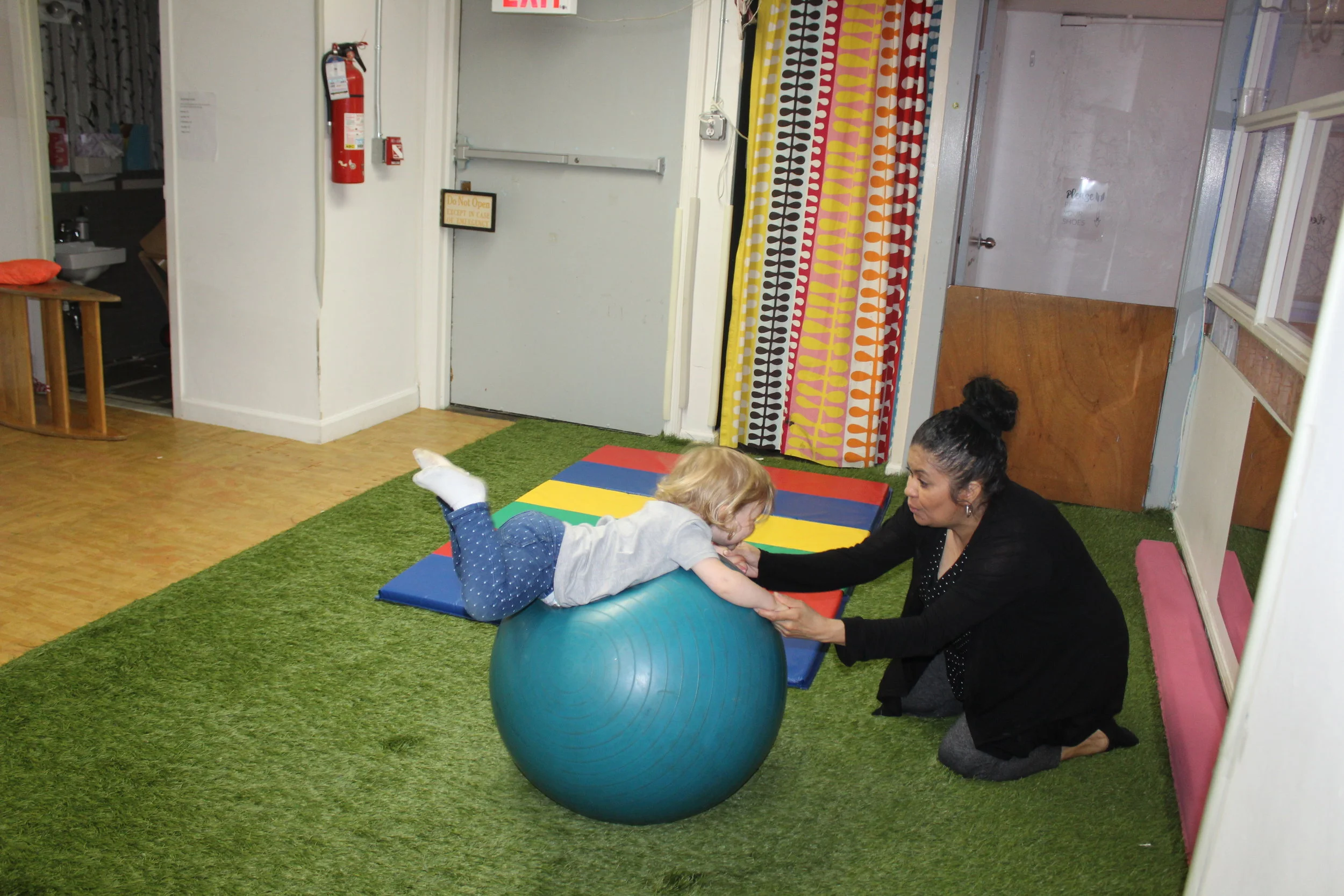  &nbsp;The children had a lot of fun in the upstairs gym.&nbsp;   