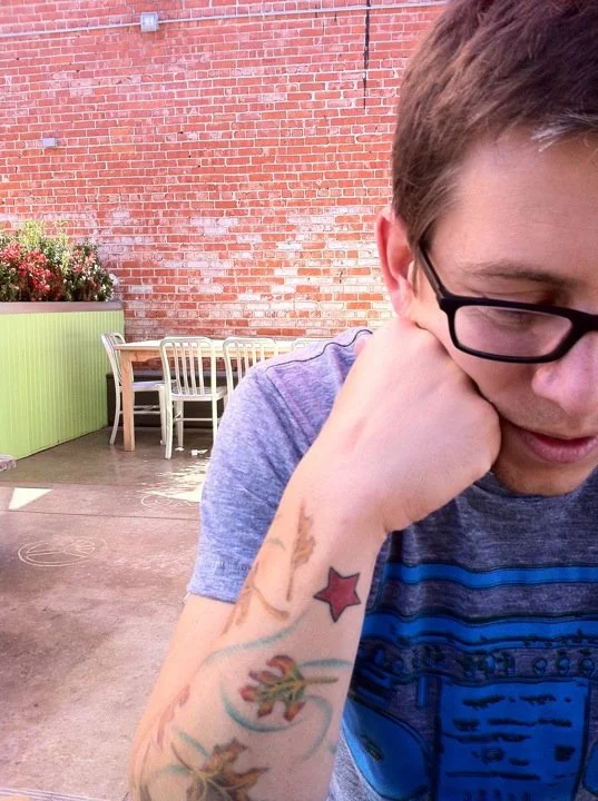 Josh and his arm in 2010.