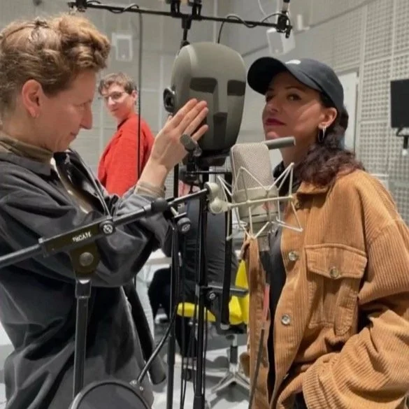 Recording at IRCAM w/Laura Vazquez