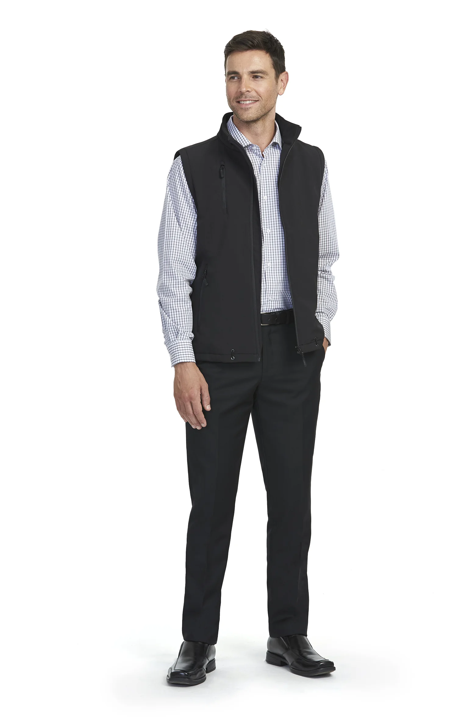 8001 : Black Soft Shell vest