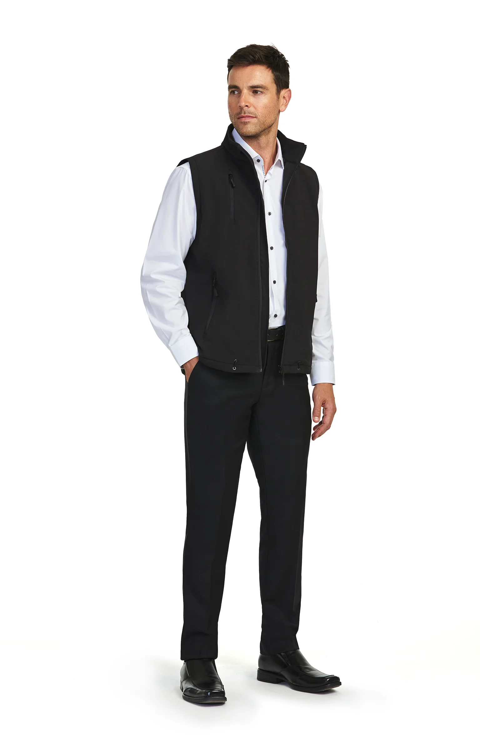2-8001 : Black Soft Shell vest