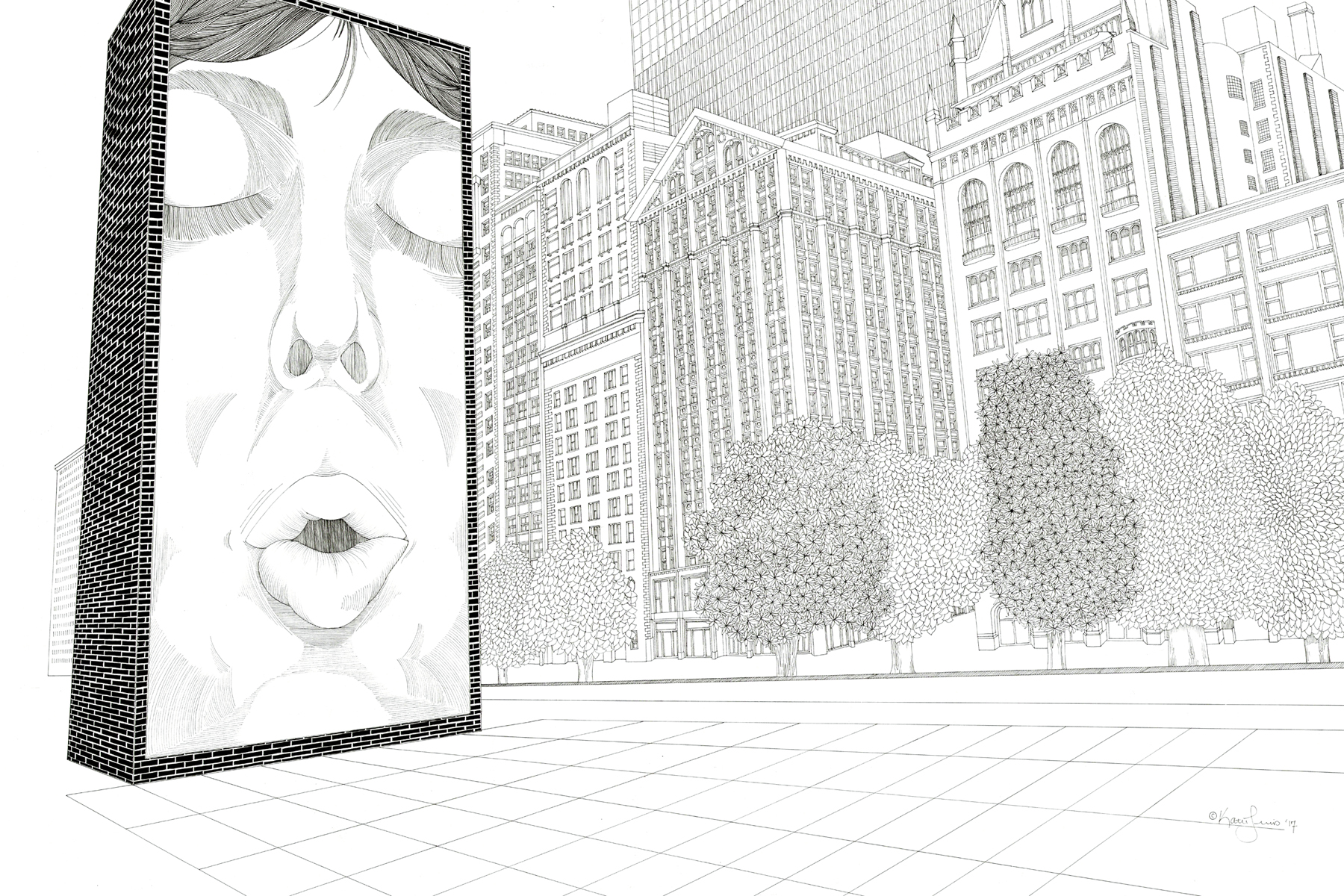 CROWN FOUNTAIN - SOLD