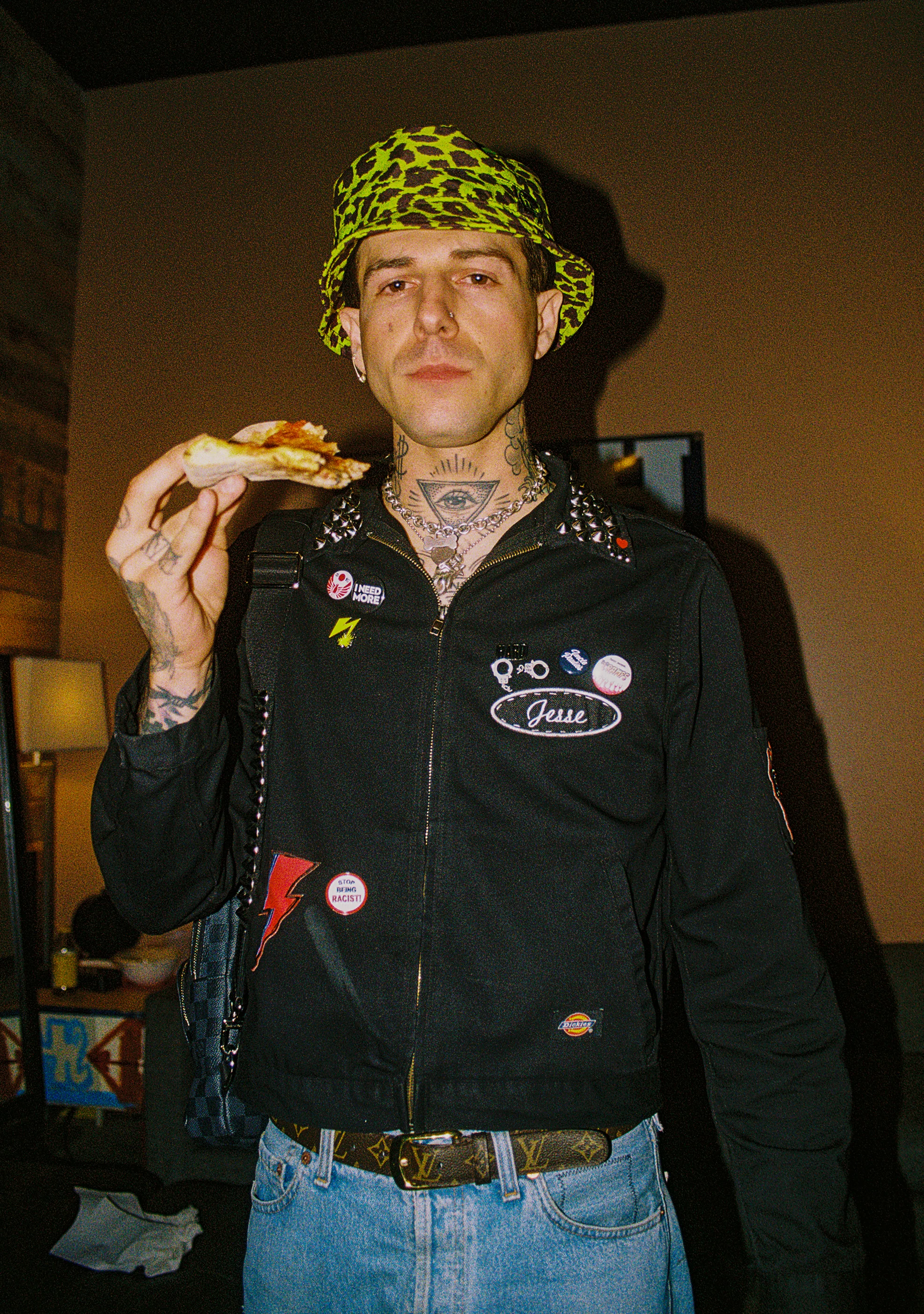 Jesse of The Neighborhood in the green room