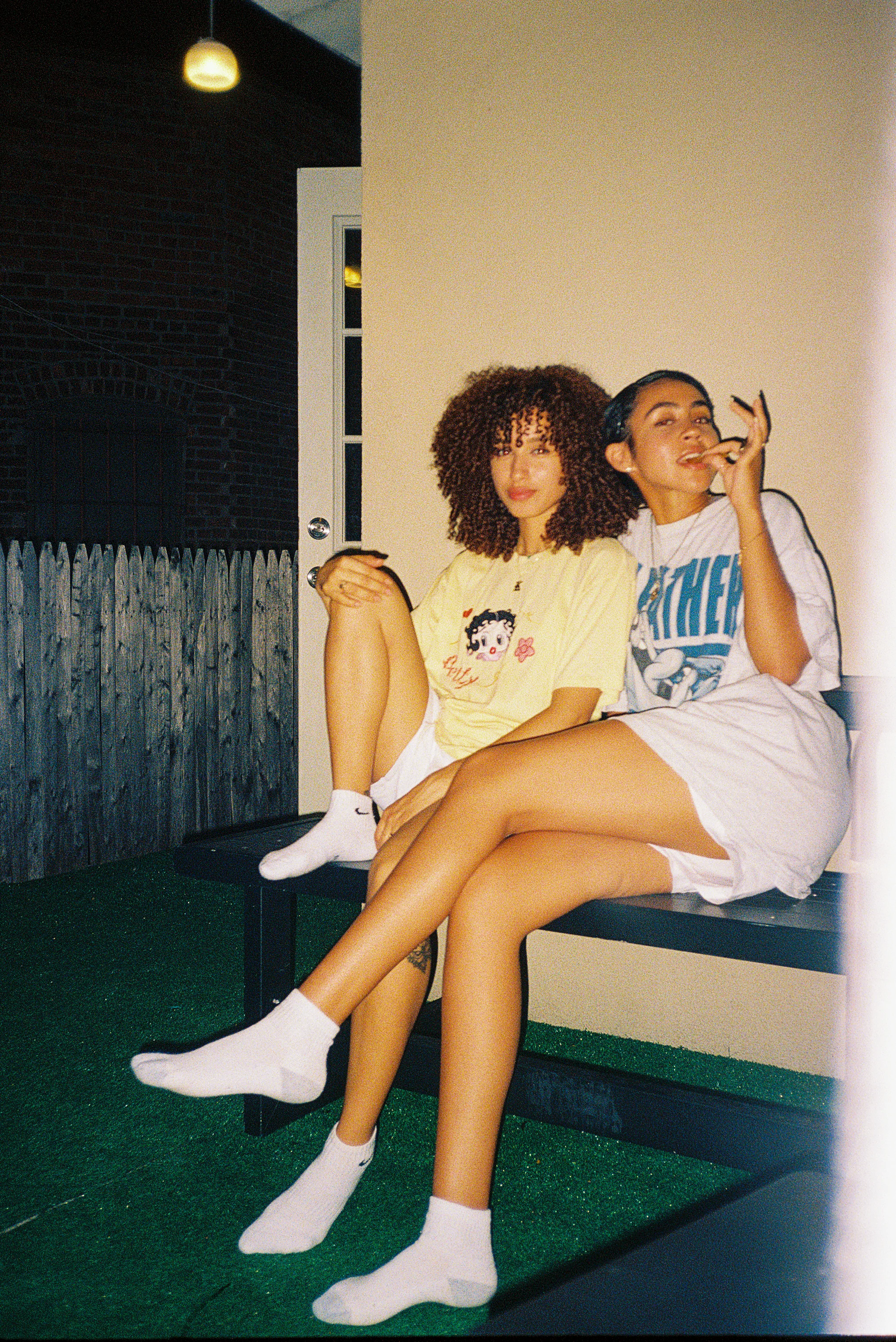 Kassi and Jada on my roof