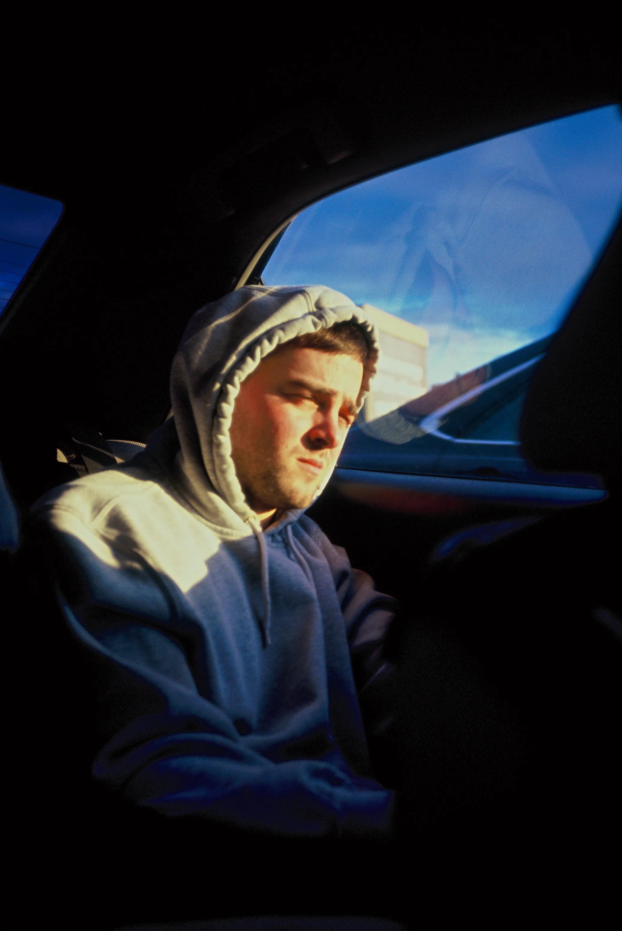 Agim Lamaj in an Uber