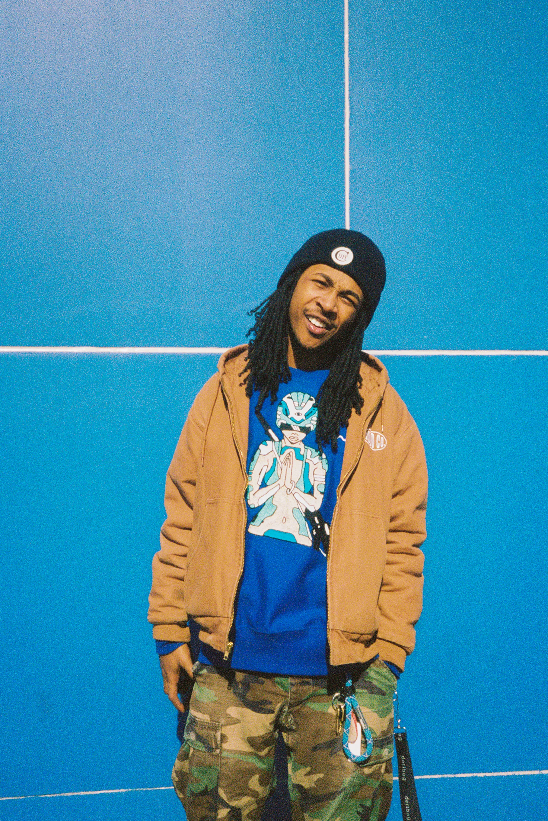 Esteban Scott in his neighborhood, Dykman