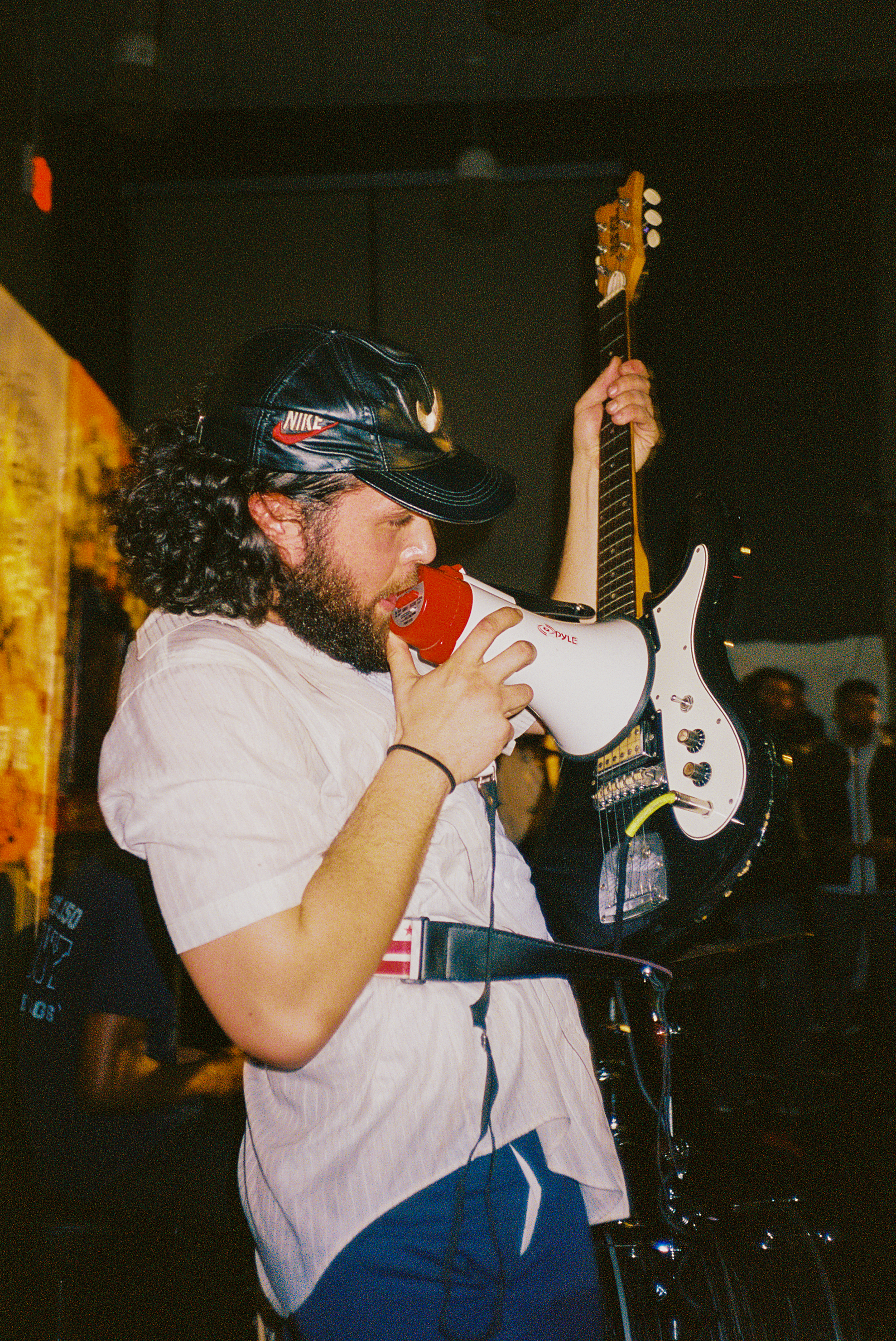Nick Hakim preforming at Slam Jam