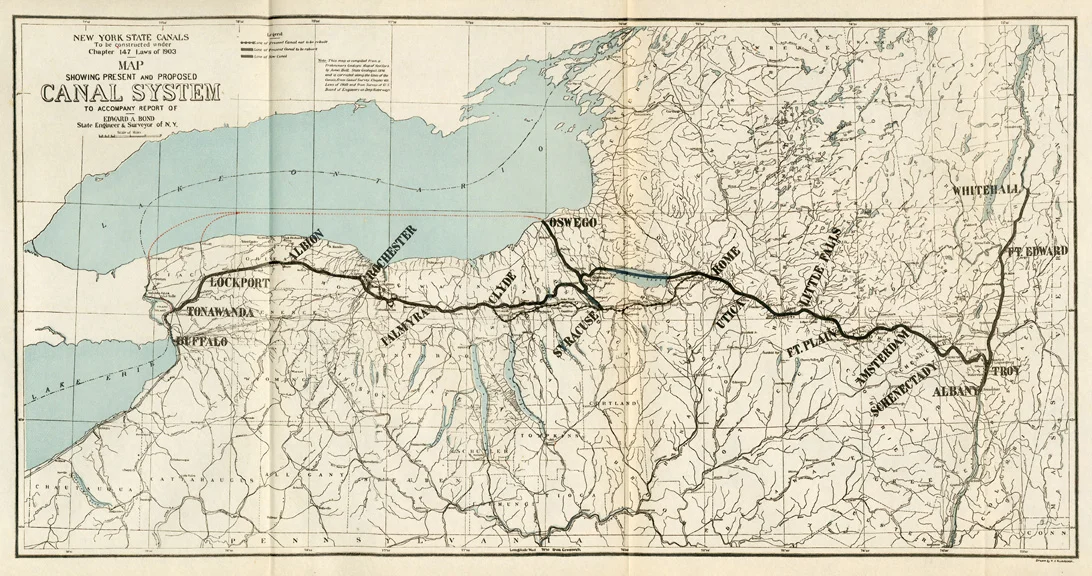 New York Canal Map