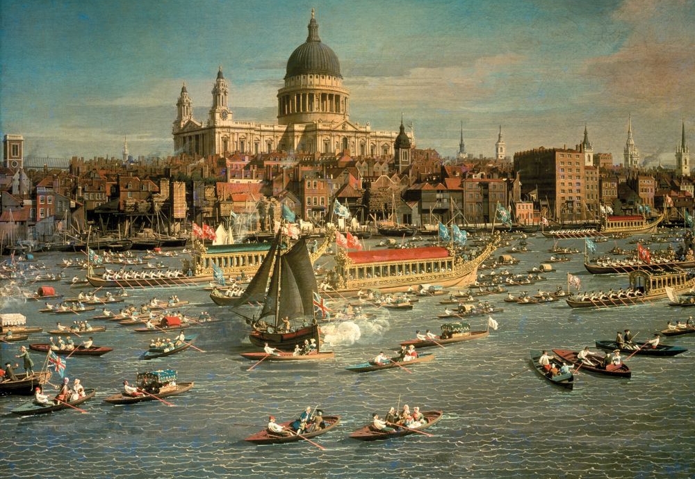 Pictured: Puzzle en Bois - Giovanni Antonio Canal (Canaletto) : London, The Thames with View of the City of St.