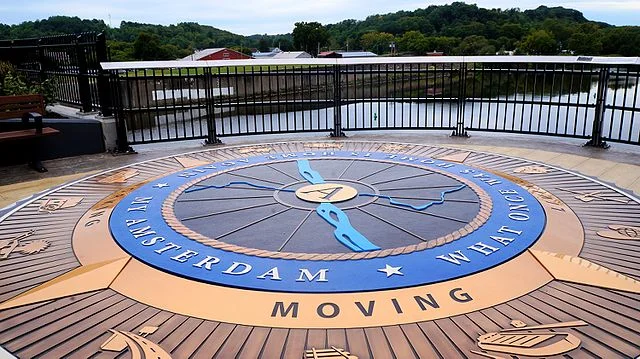 Take a leisurely stroll over the Mohawk Valley Gateway Overlook, a unique park over the Mohawk River.