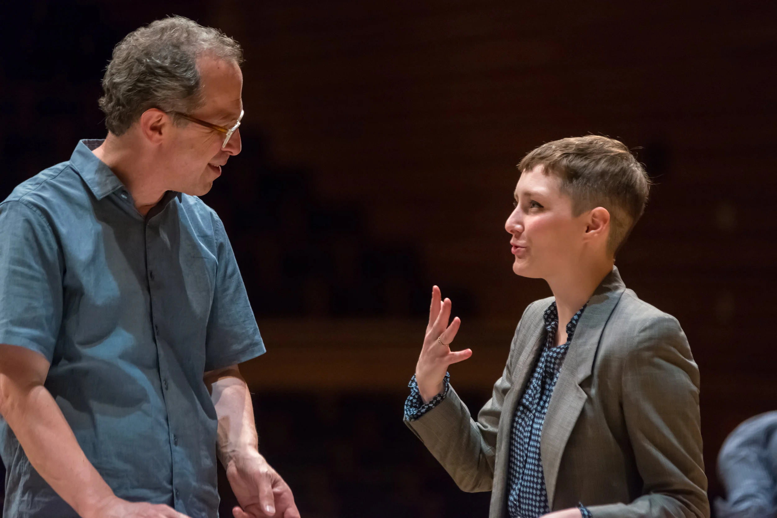 Composer Tanner Porter prepares for her Albany Symphony debut. Her piece uses poetry by Vanessa Moody and asks some poignant questions about the work our foremothers did for equality, while at the same time asking us what we will leave behind for our grandchildren. Photo Credit: Eric Berlin