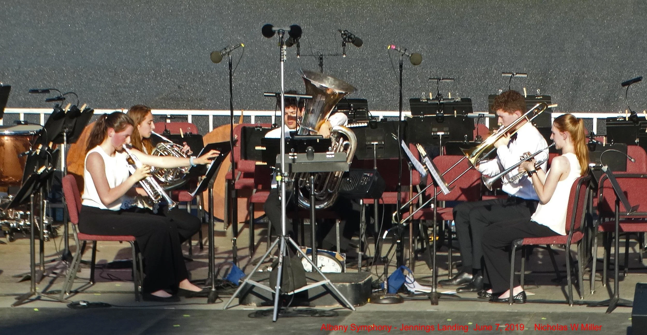 Before the the Albany Symphony took the stage to perform Beethoven’s revolutionary Fifth Symphony, members of the Empire State Youth Orchestra’s Brass Quintet took to the stage to perform a variety of “classical hits.”