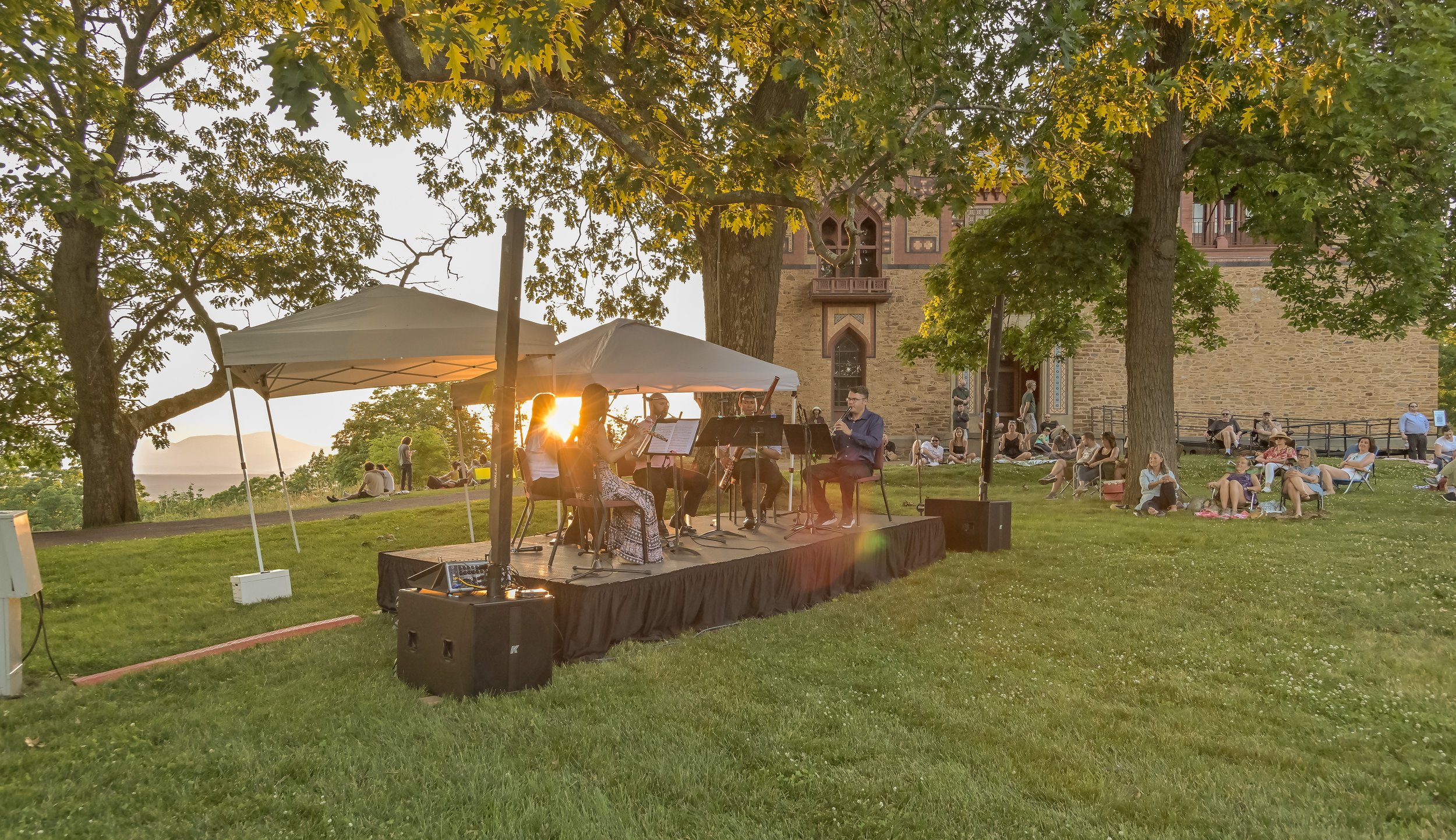  Bring a blanket or lawn chairs for a free outdoor performance by an Albany Symphony Quintet. 