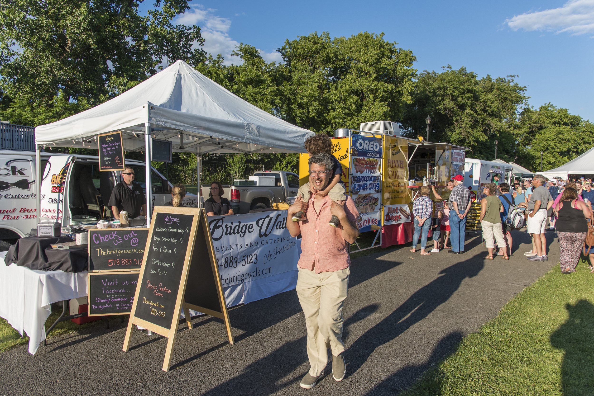  Enjoy a variety of food trucks, vendors, and activities. 