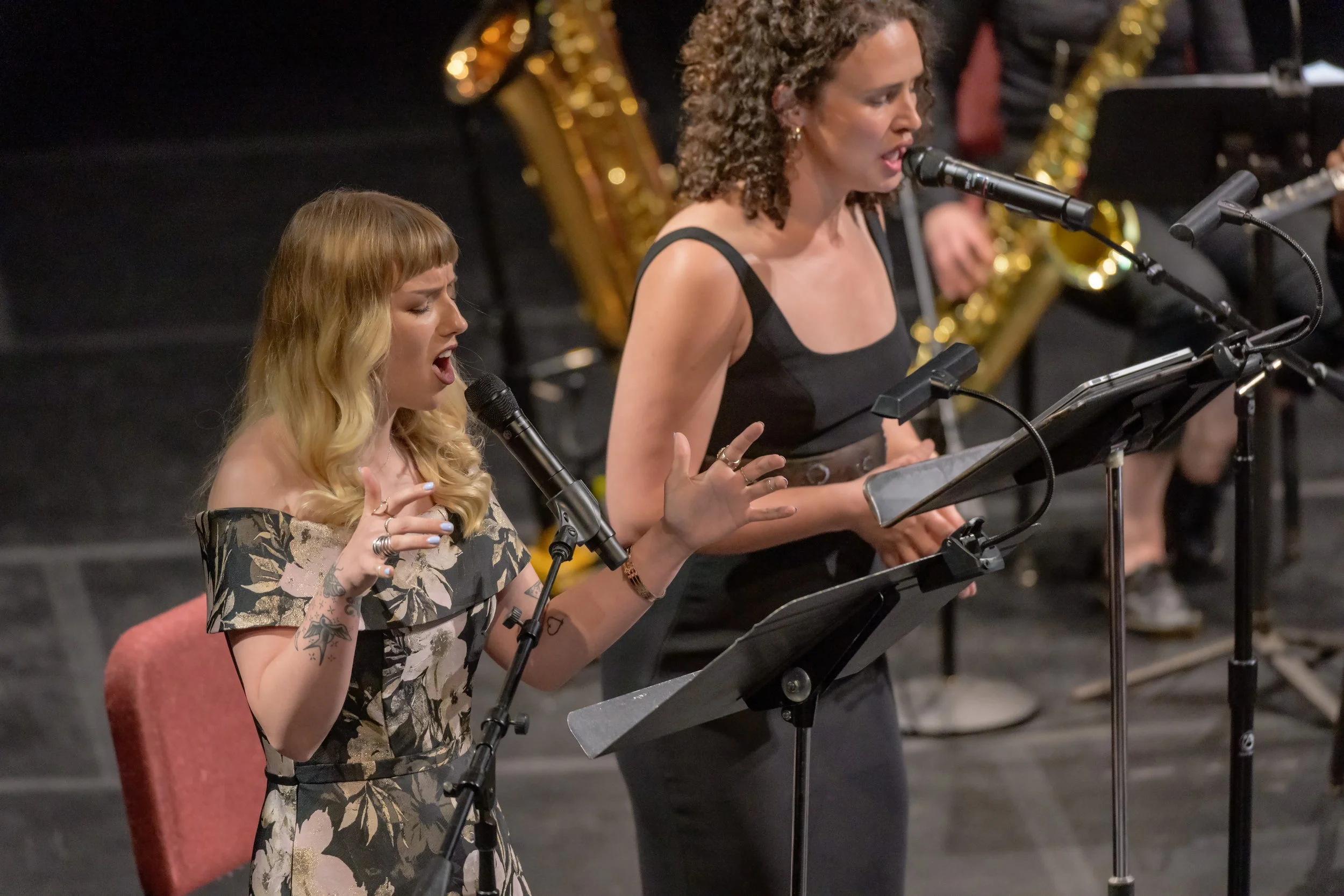 Vocalists Britt Hewitt and Devony Smith during Dogs of Desire performance June 6, 2025 PC: Gary Gold Photography