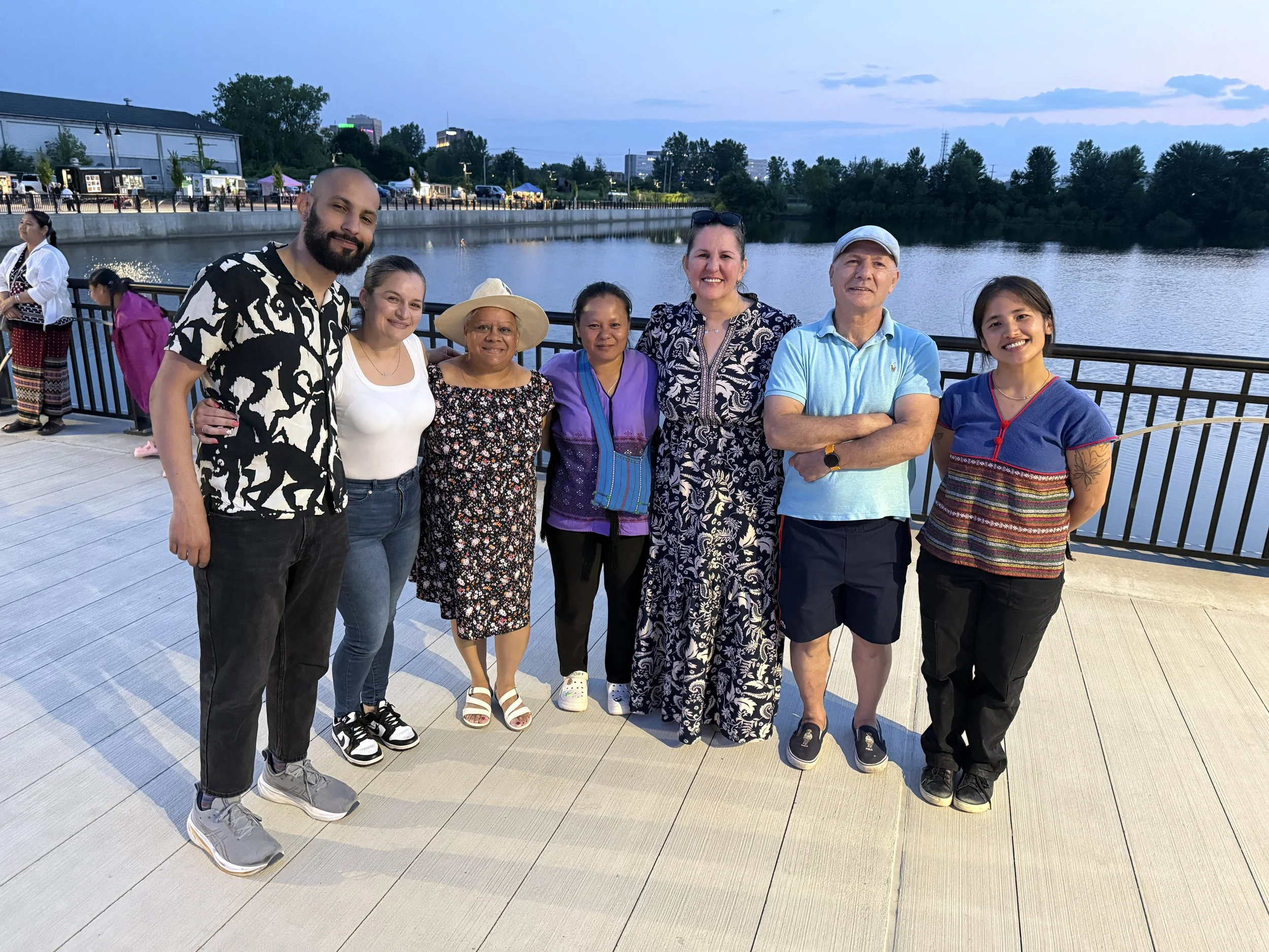 Composer Christian Quiñones with the Utica, NY residents that inspired and participated in his work, Words in Your Heart | July 3, 2025
