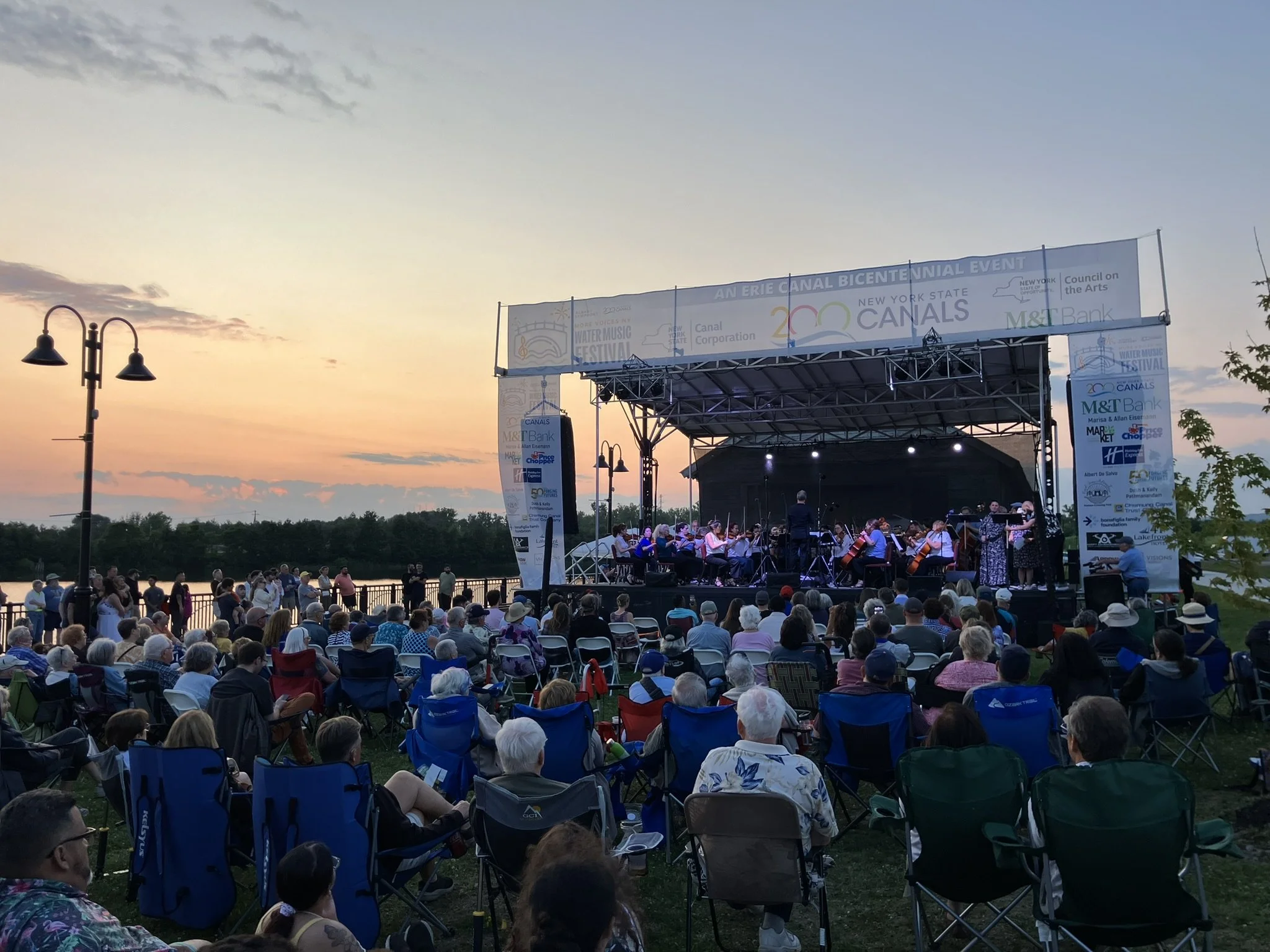  Mother Nature provided a beautiful backdrop for a free, canalside concert in Utica, NY on July 3, 2025 