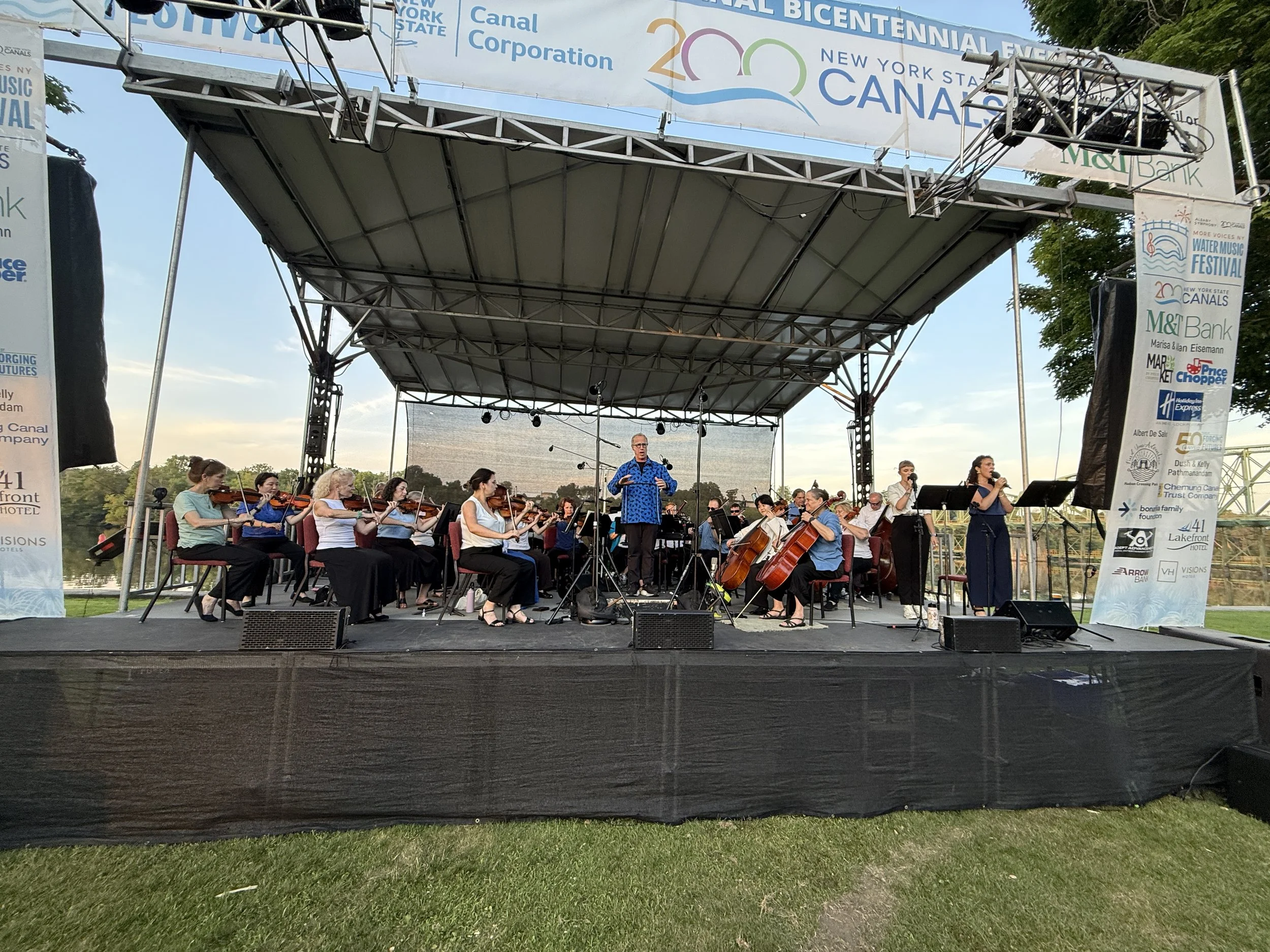 Albany Symphony performing singalongs as part of the Fort Plain, NY festival on July 5, 2025