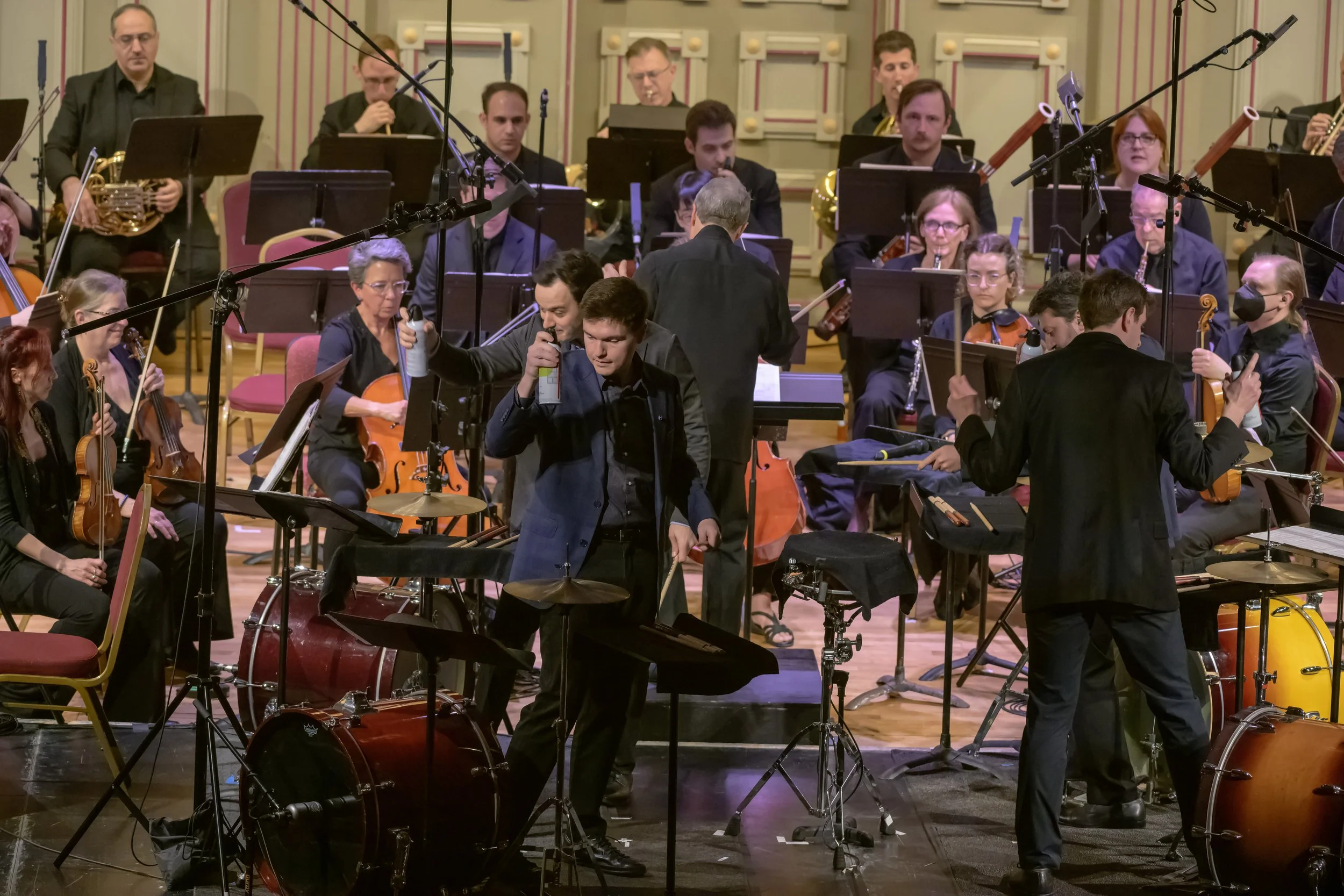  Photos from the recorded performance of  Re(new)al, Next Week’s Trees,  and  Higher Ground,  Concerto for Tuba at the Troy Savings Bank Music Hall on April 13, 2024. Photo Credit: Gary Gold Photography 