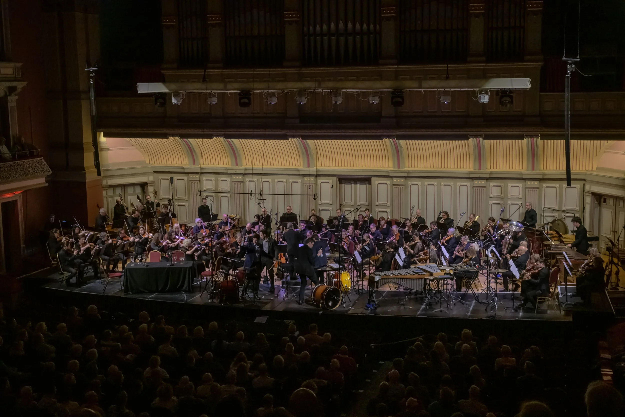  Photos from the recorded performance of  Re(new)al, Next Week’s Trees,  and  Higher Ground,  Concerto for Tuba at the Troy Savings Bank Music Hall on April 13, 2024. Photo Credit: Gary Gold Photography 