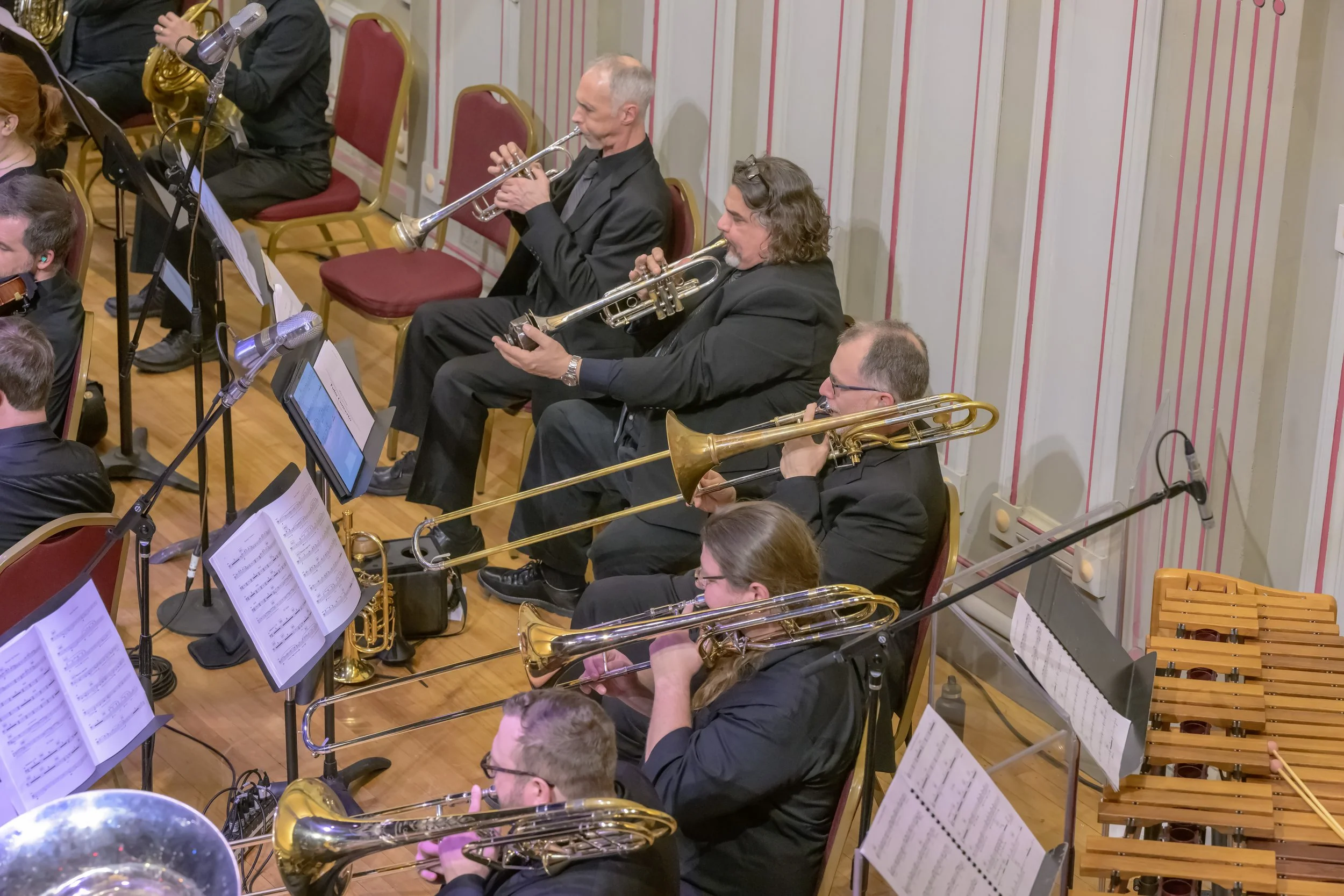  Photos from the recorded performance of  Re(new)al, Next Week’s Trees,  and  Higher Ground,  Concerto for Tuba at the Troy Savings Bank Music Hall on April 13, 2024. Photo Credit: Gary Gold Photography 