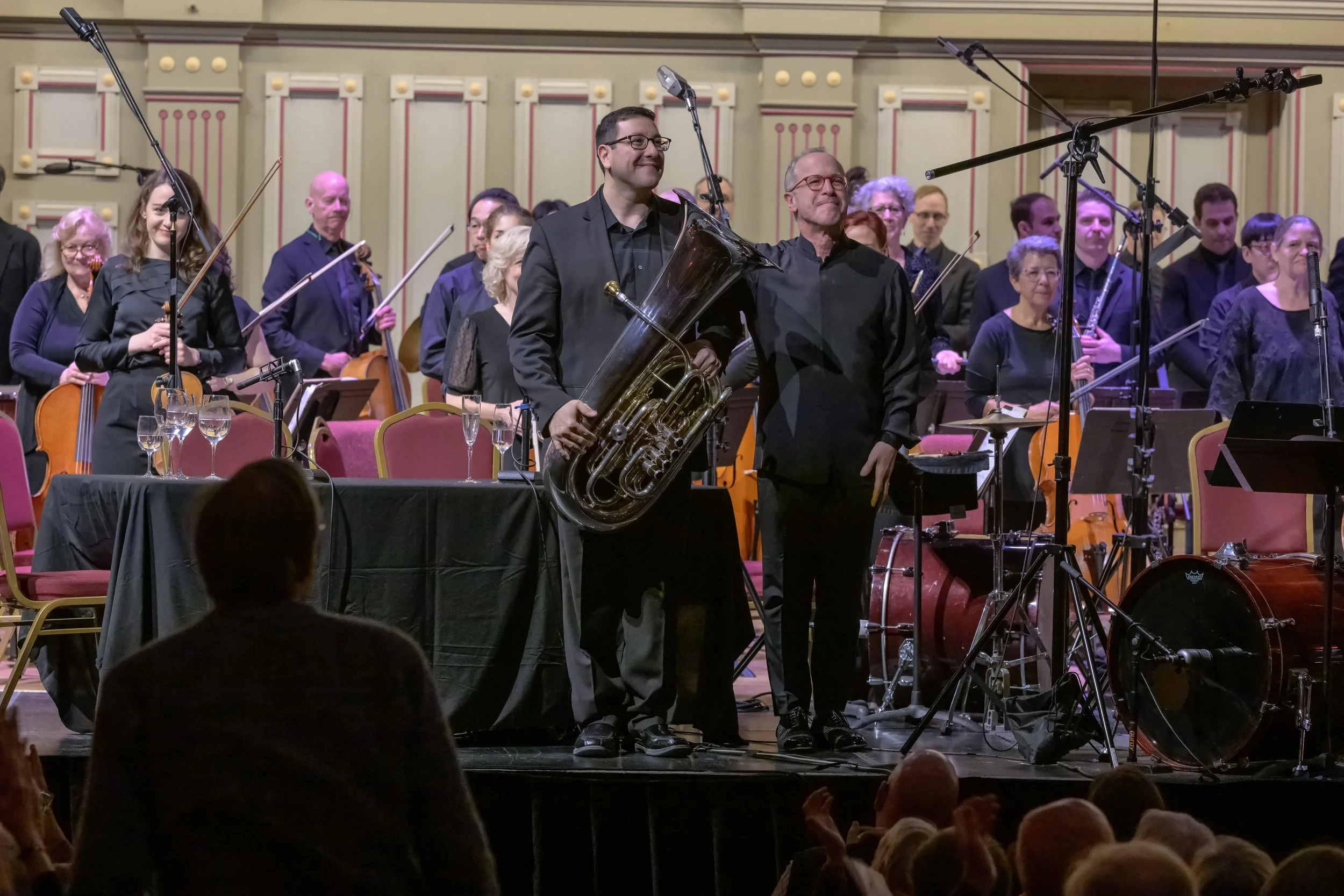  Photos from the recorded performance of  Re(new)al, Next Week’s Trees,  and  Higher Ground,  Concerto for Tuba at the Troy Savings Bank Music Hall on April 13, 2024. Photo Credit: Gary Gold Photography 