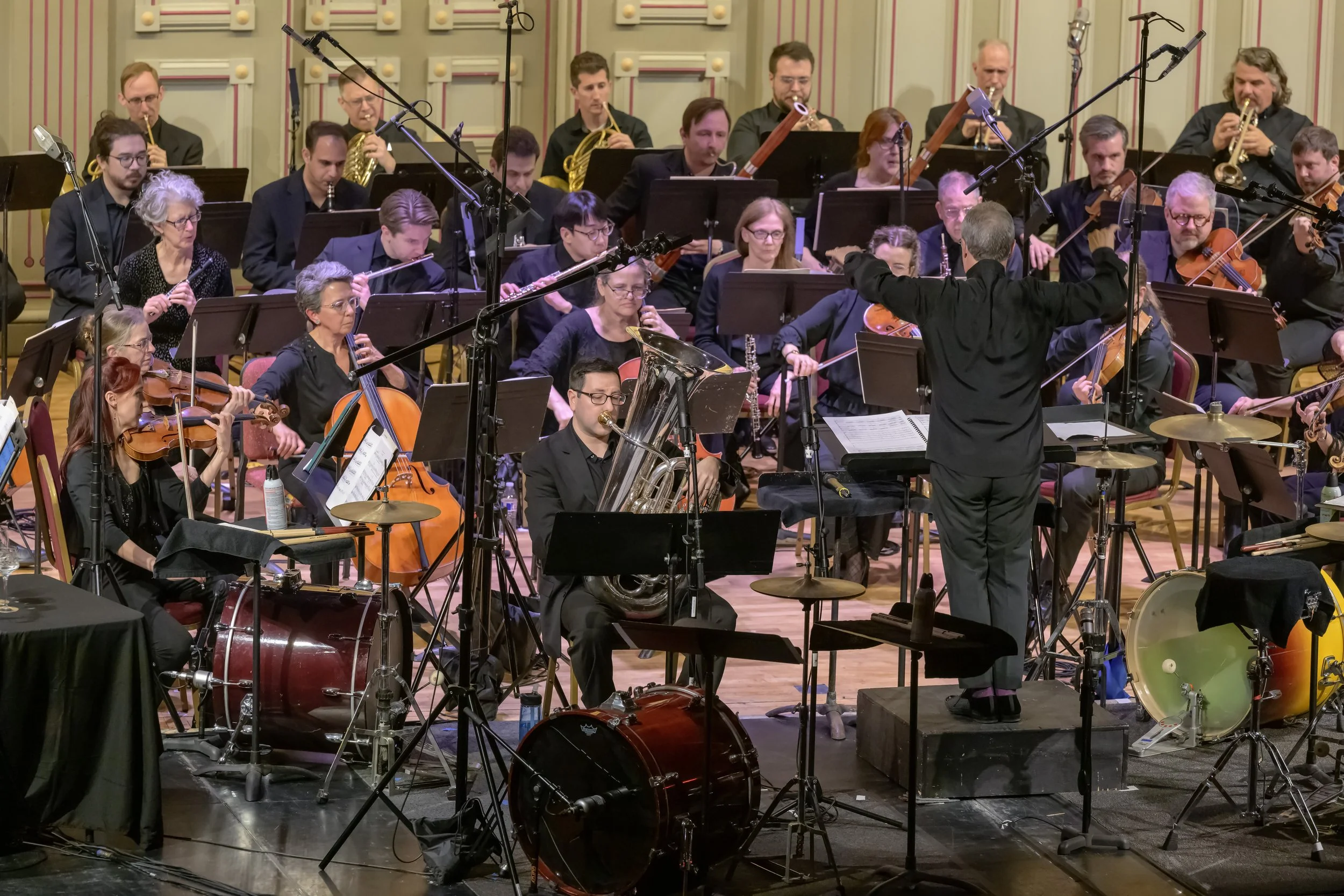  Photos from the recorded performance of  Re(new)al, Next Week’s Trees,  and  Higher Ground,  Concerto for Tuba at the Troy Savings Bank Music Hall on April 13, 2024. Photo Credit: Gary Gold Photography 
