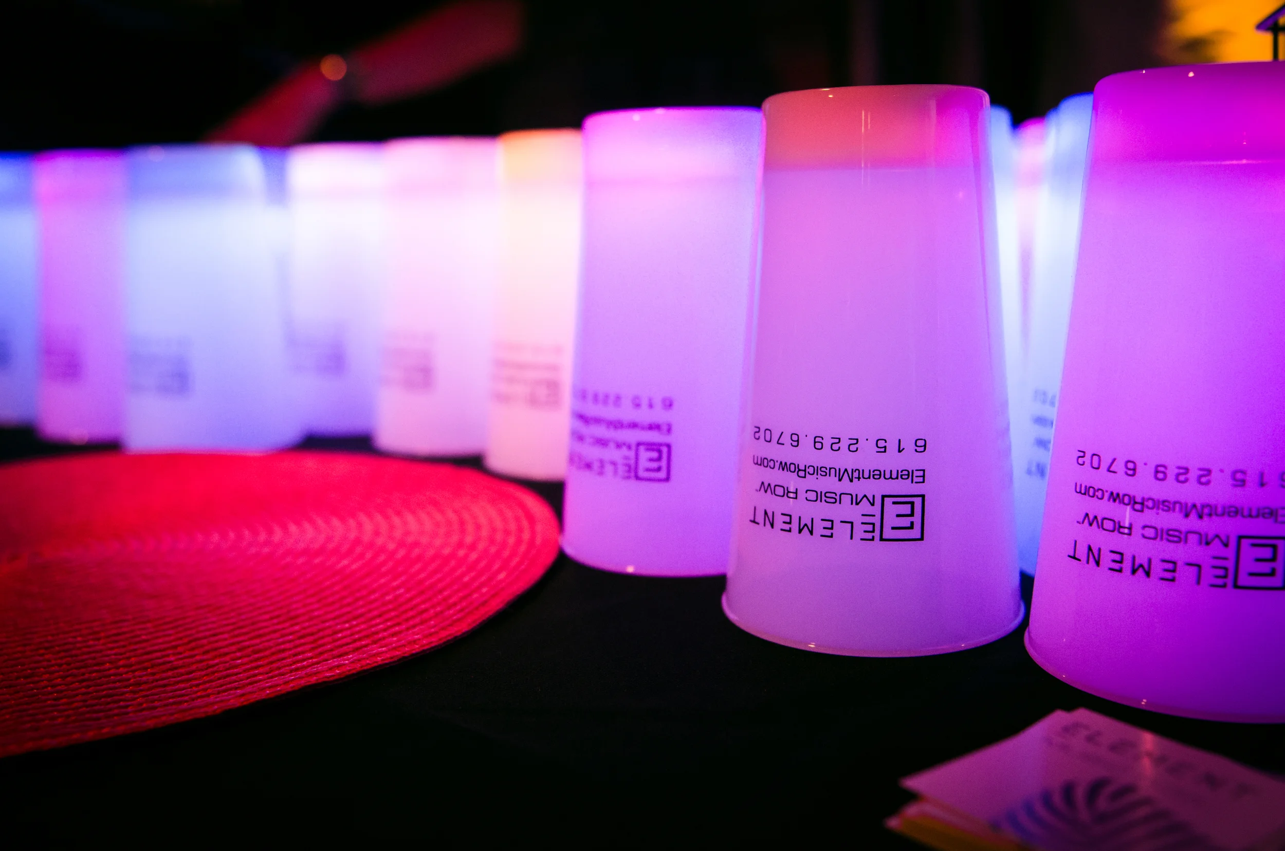 Element Music Row made an appearance with their colorful cups
